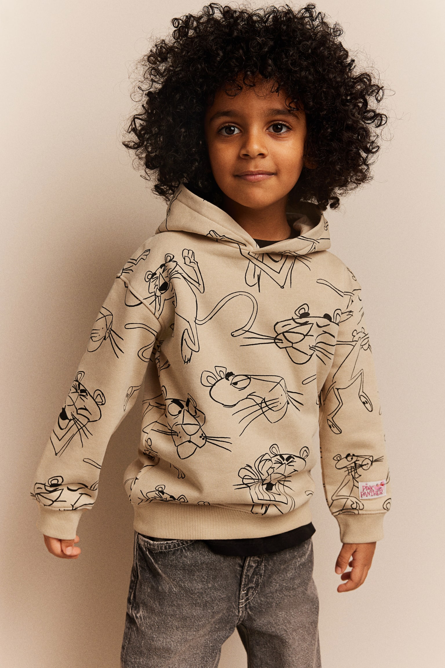 Print Hoodie - Beige/Pink Panther/White/Pokémon/Dark grey/The Avengers/Black/SmileyWorld®/Red/Super Mario/Light blue/Spider-Man/Black/Jurassic World/Bright blue/Among Us/Light grey marle/Paw Patrol/Grey/Sonic the Hedgehog - 2