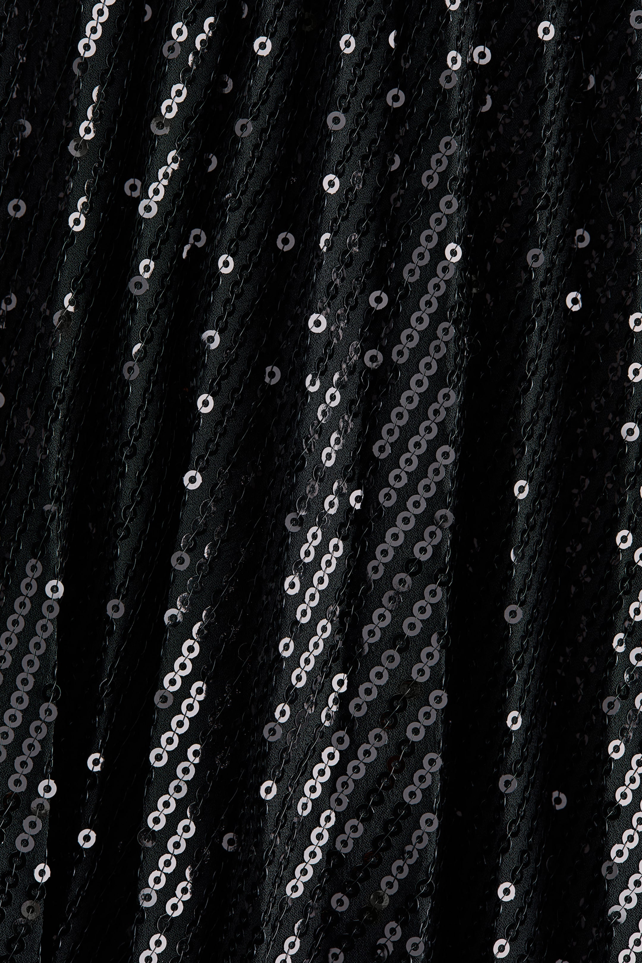 Ver imagem maior: Saia plissada com lantejoulas - Preto - SENHORA | H&M PT 5