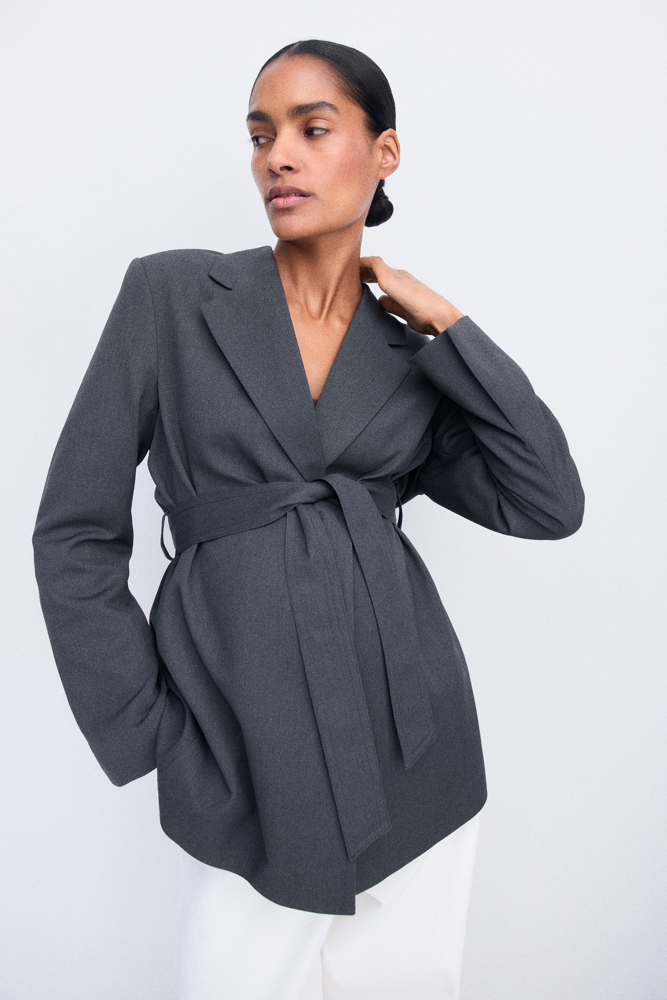 MAMA Tie-Belt Jacket - thumbnail 2