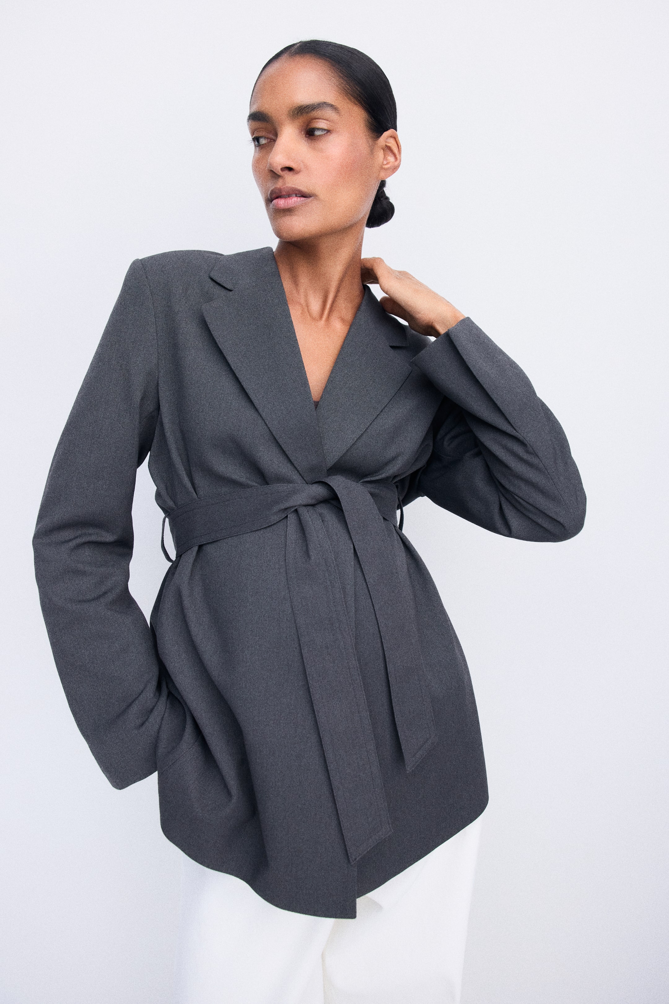 MAMA Tie-Belt Jacket