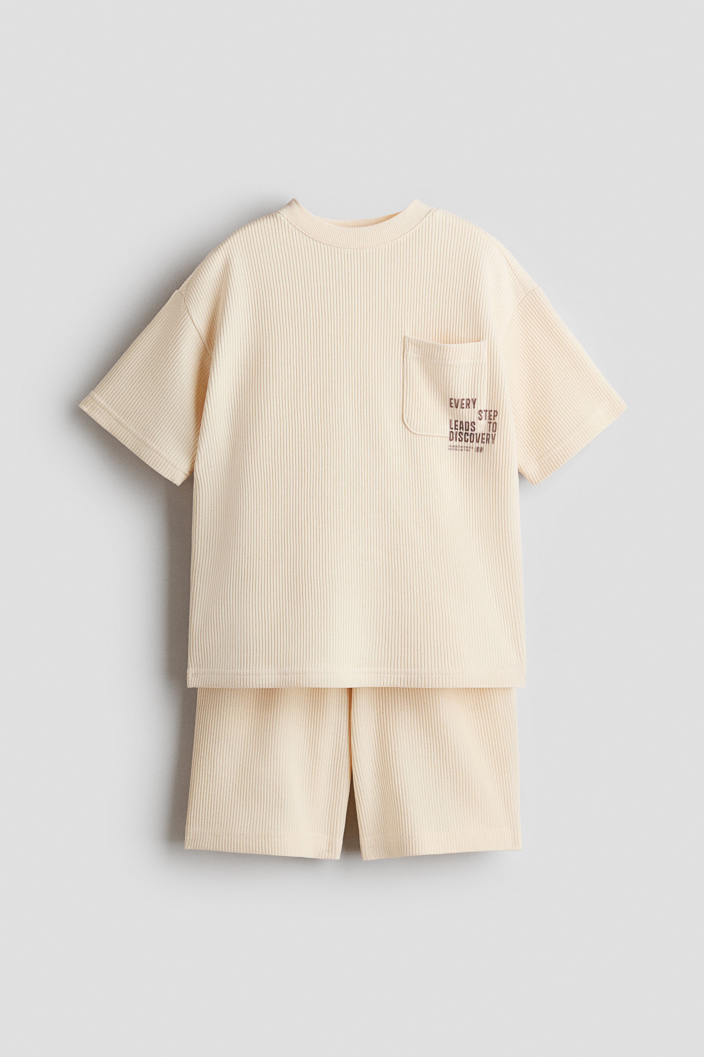 2-piece textured jersey set