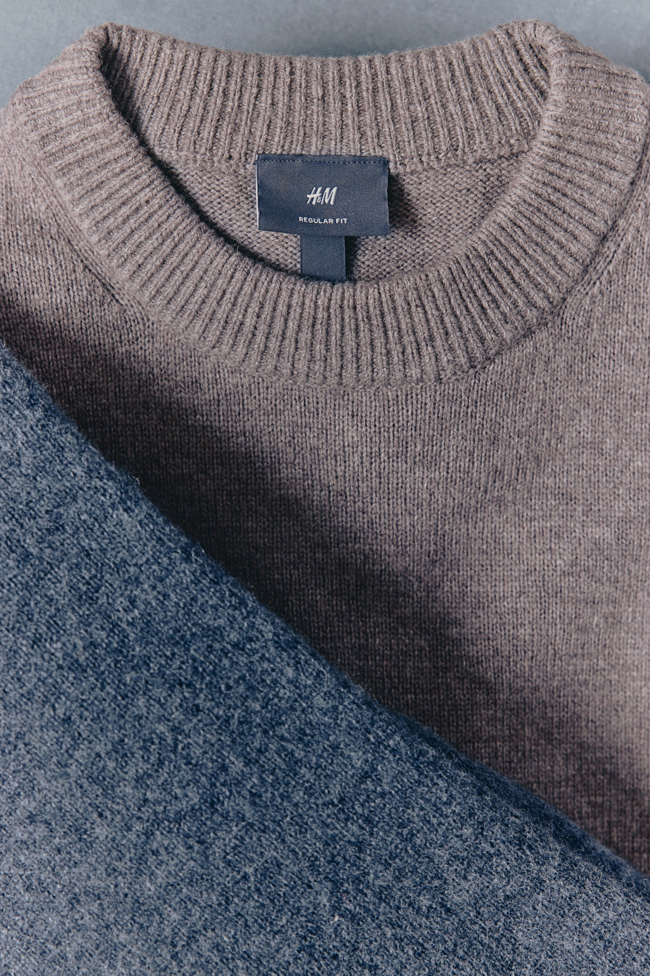 Regular Fit Wool jumper - Greige - Men | H&M GB 4