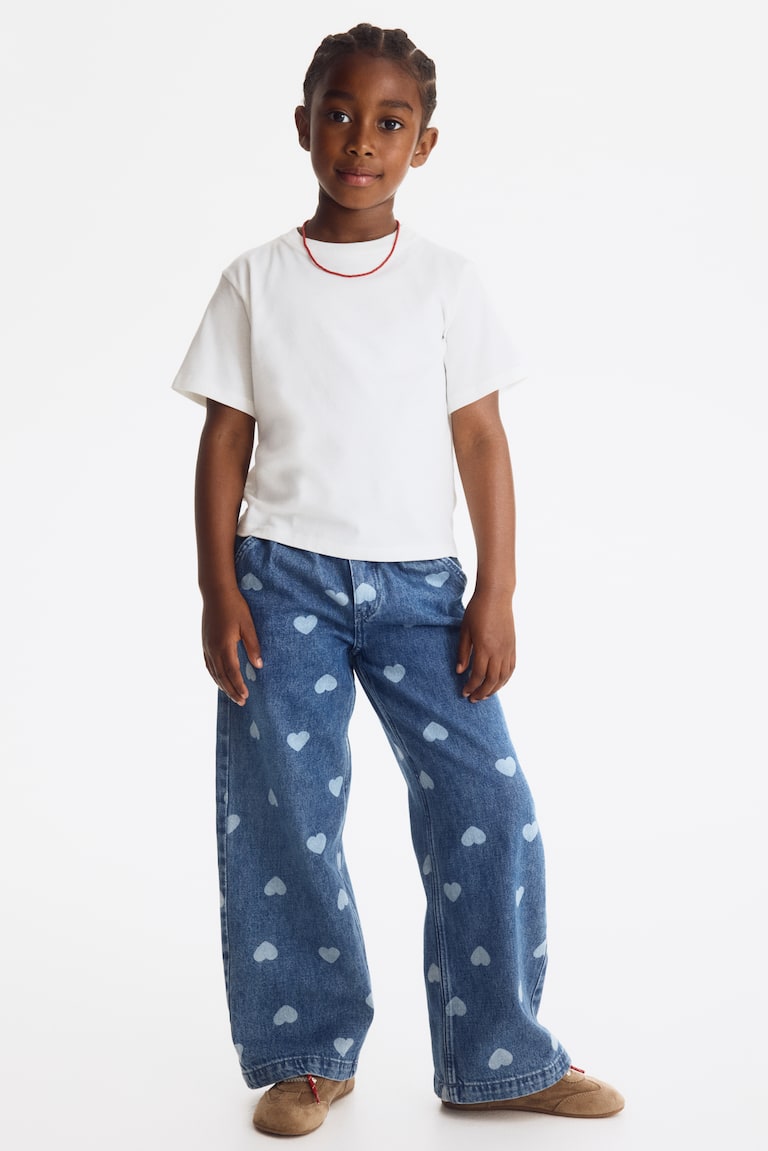 Wide Leg Loose Fit Jeans
