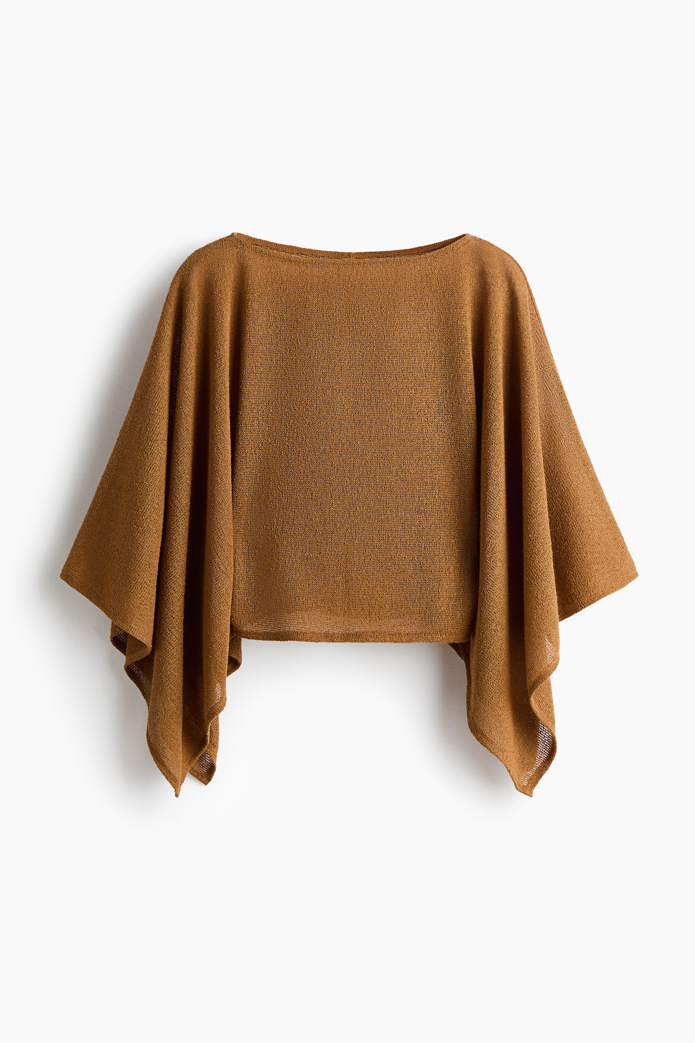 Top a mantella - Cammello/Marrone