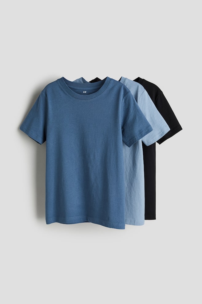 T-shirt 3 pezzi - Blu/azzurro/Bianco/Verde chiaro/nero - 1