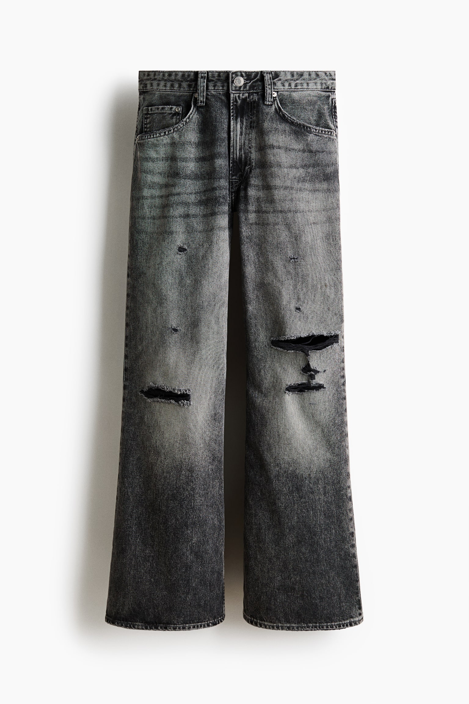 Loose Bootcut Jeans - Ciemnoszary denim/Sprany niebieski denim/Dark denim blue/Jasnoniebieski denim