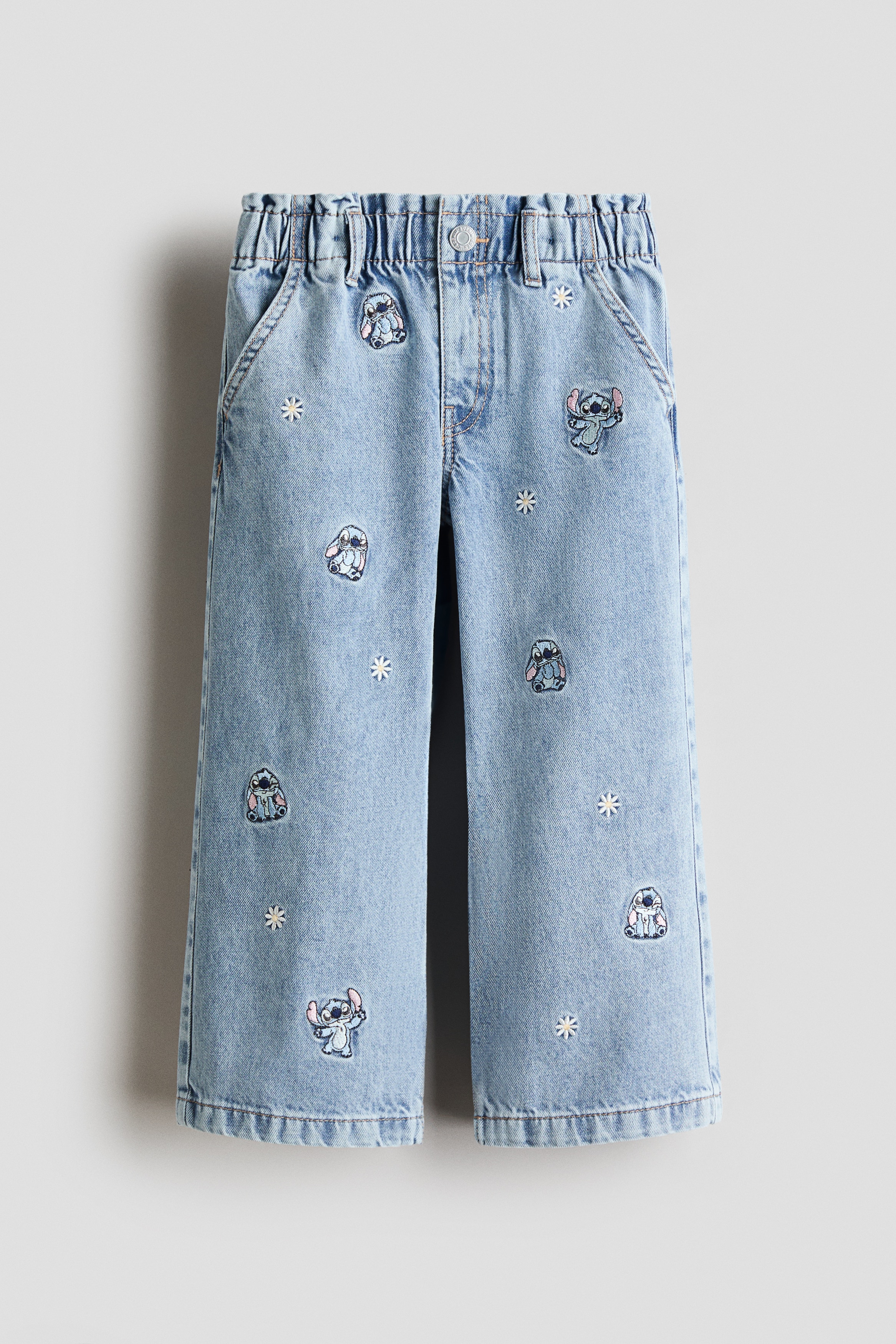 Jeans largi cu modele - Albastru-denim/Lilo & Stitch/Albastru-denim/Hello Kitty/Bleu-denim/Minnie Mouse/Albastru-denim/Minnie Mouse/Albastru-denim/Miffy/Albastru-denim/Lilo & Stitch/Albastru-denim/Lilo & Stitch