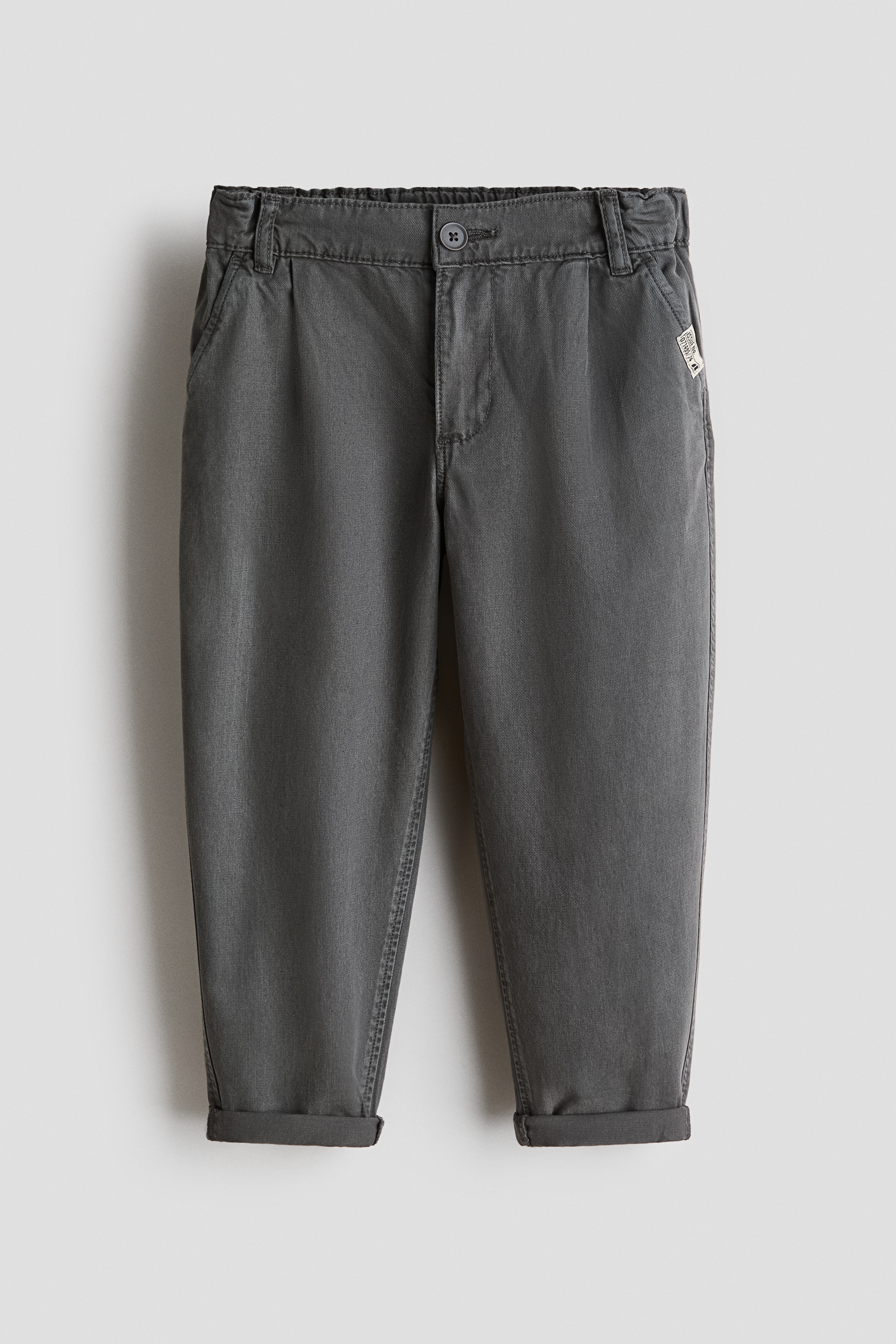 Lyosellisekoitteiset chinot - Tummanharmaa/Beige