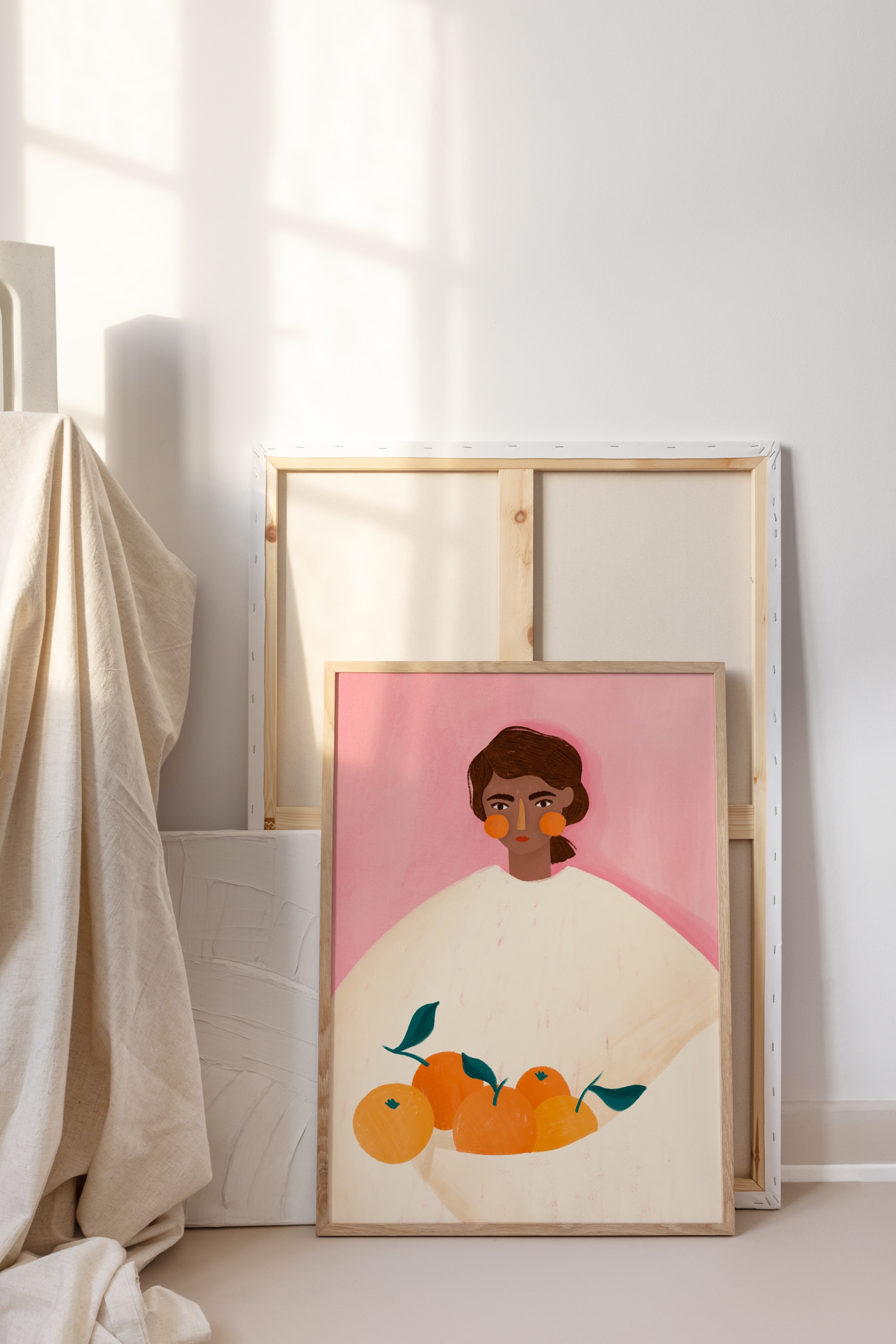 Bea Muller - The Woman With The Oranges - Flerfarvet