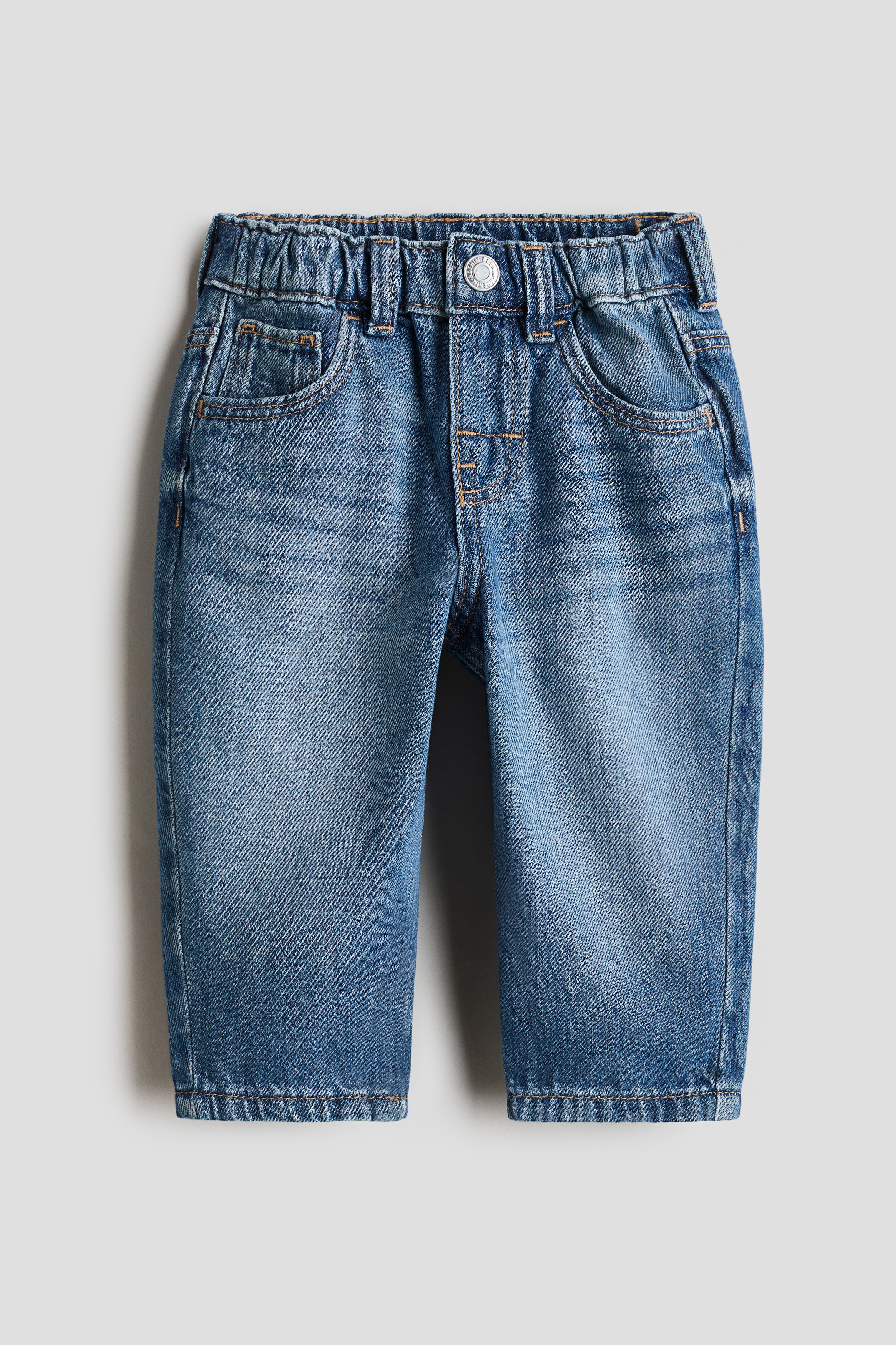 Cotton jeans - Denim blue/Denim blue/Light beige