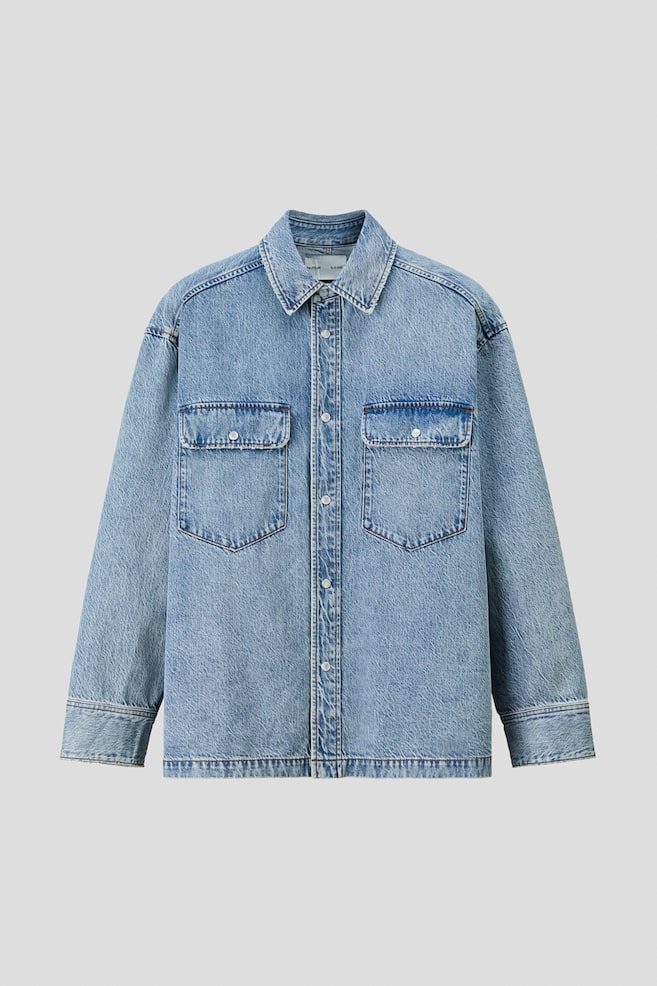 Regular Fit Denim shirt - Denim blue - 1