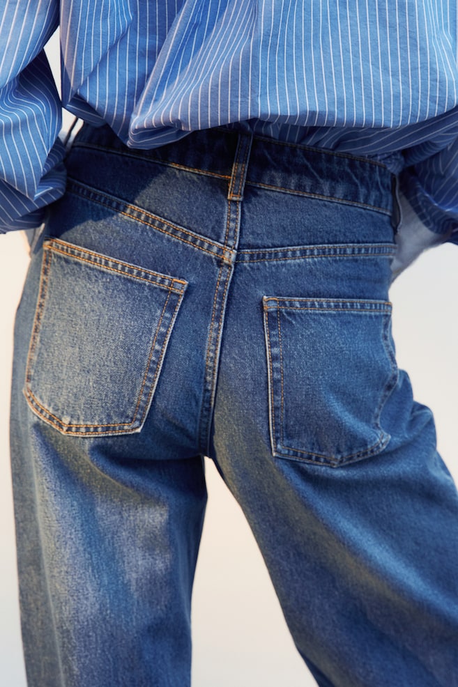 Tapered Regular Jeans - Denim blue/Dark denim blue/Dark grey - 3