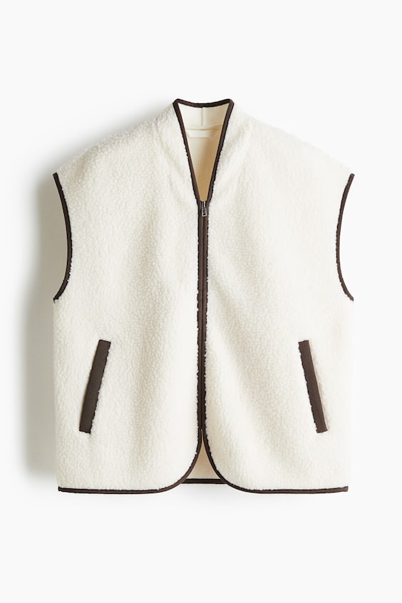 Женские жилеты H&M Teddy Fleece Vest