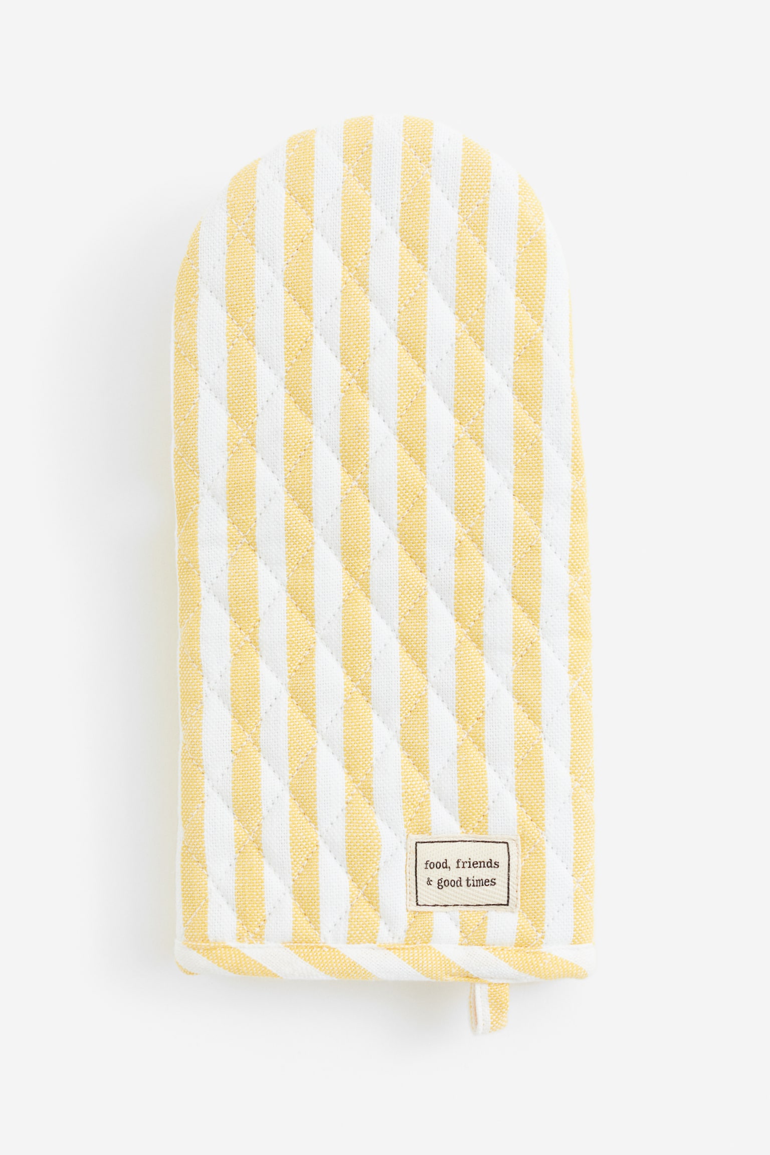 Striped oven glove - Light yellow/Striped/Red/Striped/Dark grey/Natural white/Light beige/White - 1