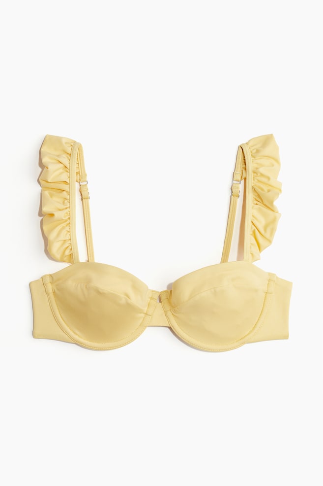Non-padded bikinitop - Lichtgeel/Zwart/Olijfgroen/Rood/dessin - 1