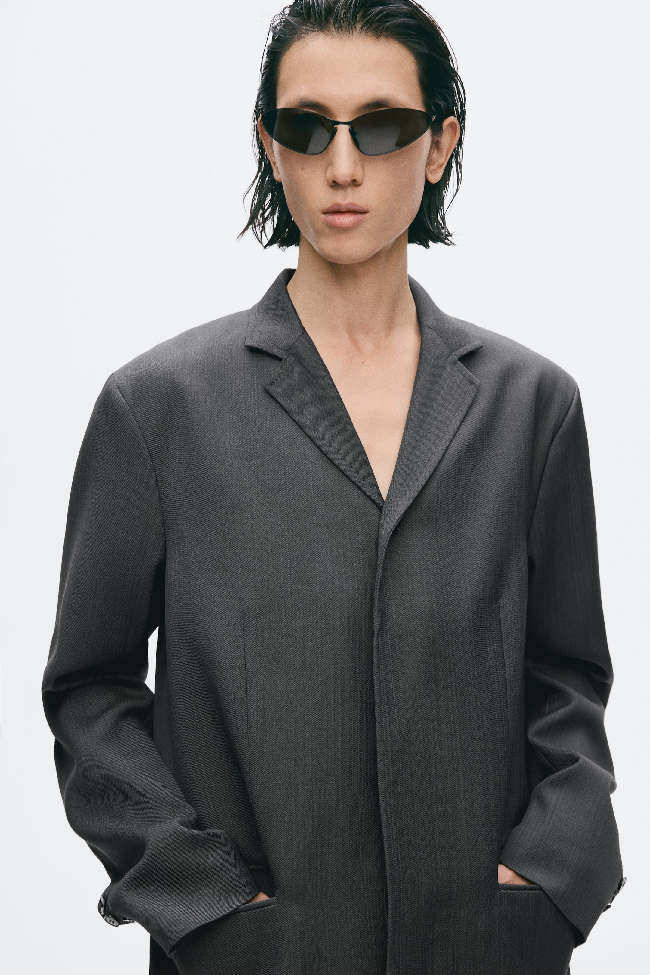Slim-Fit Single-Breasted Wool-Blend Jacket