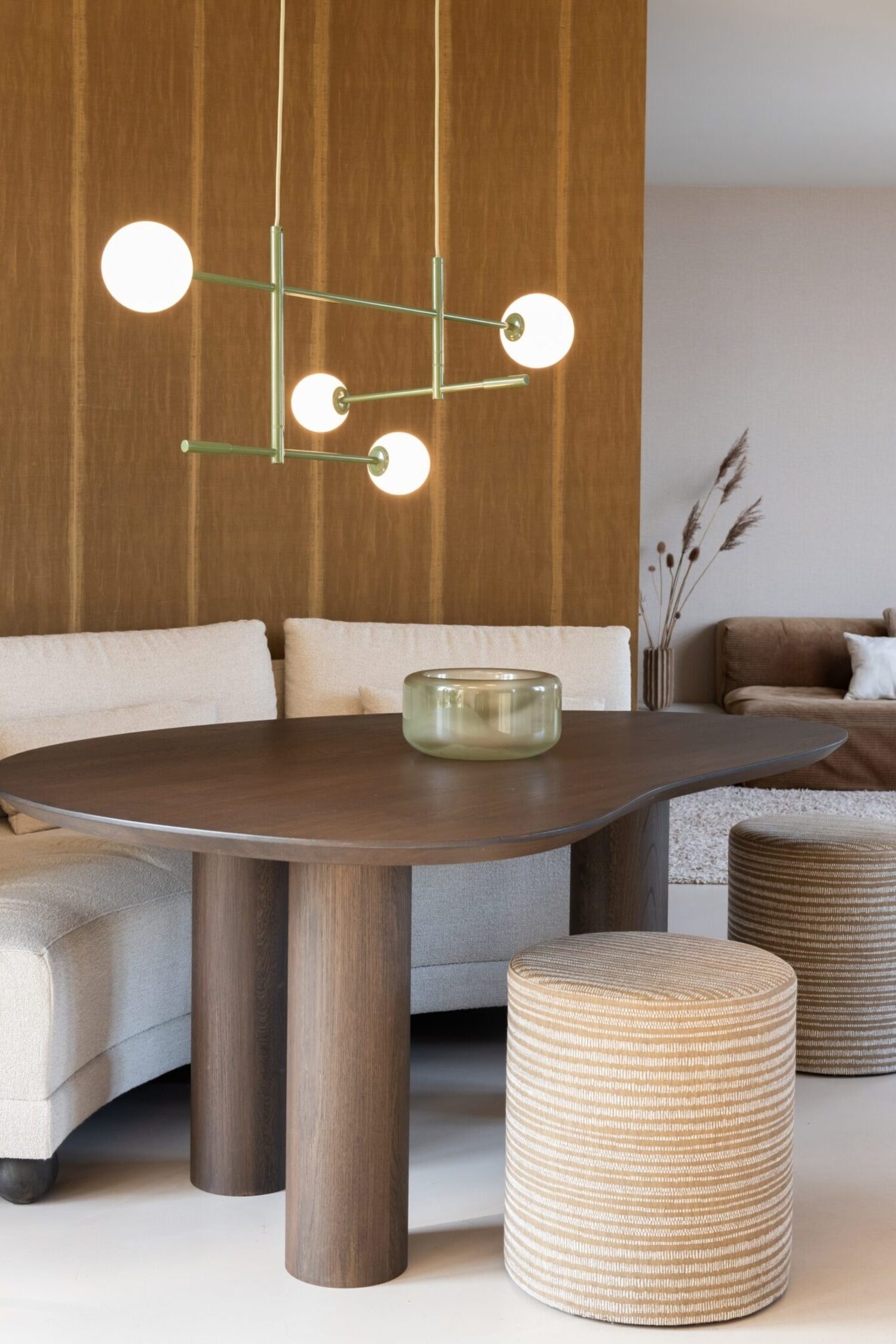 Copenhagen Pendellampe - Grøn/Beige