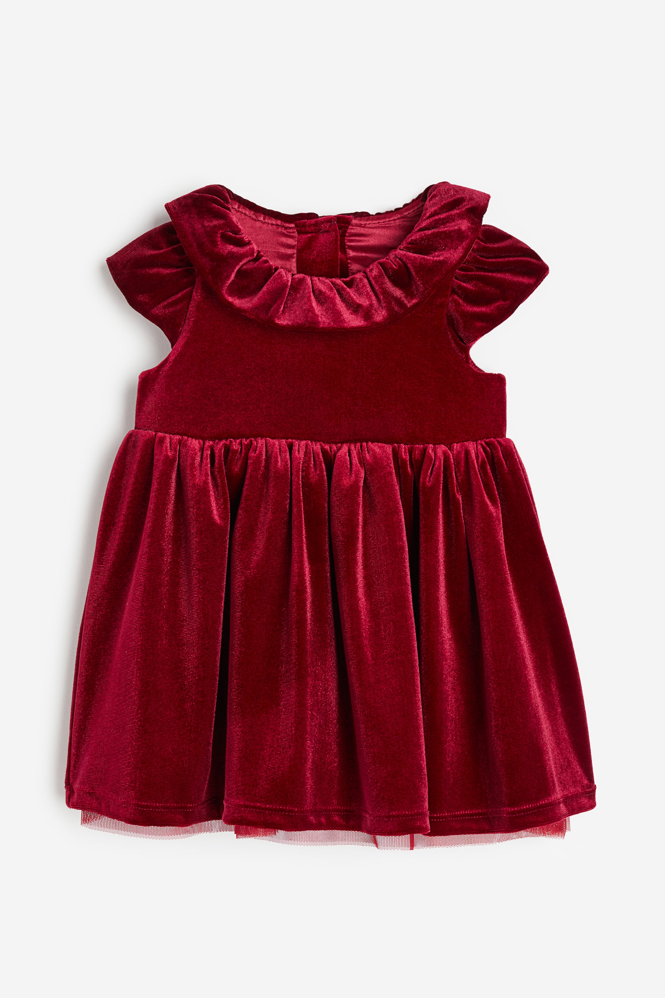 Velvet Dress with Collar