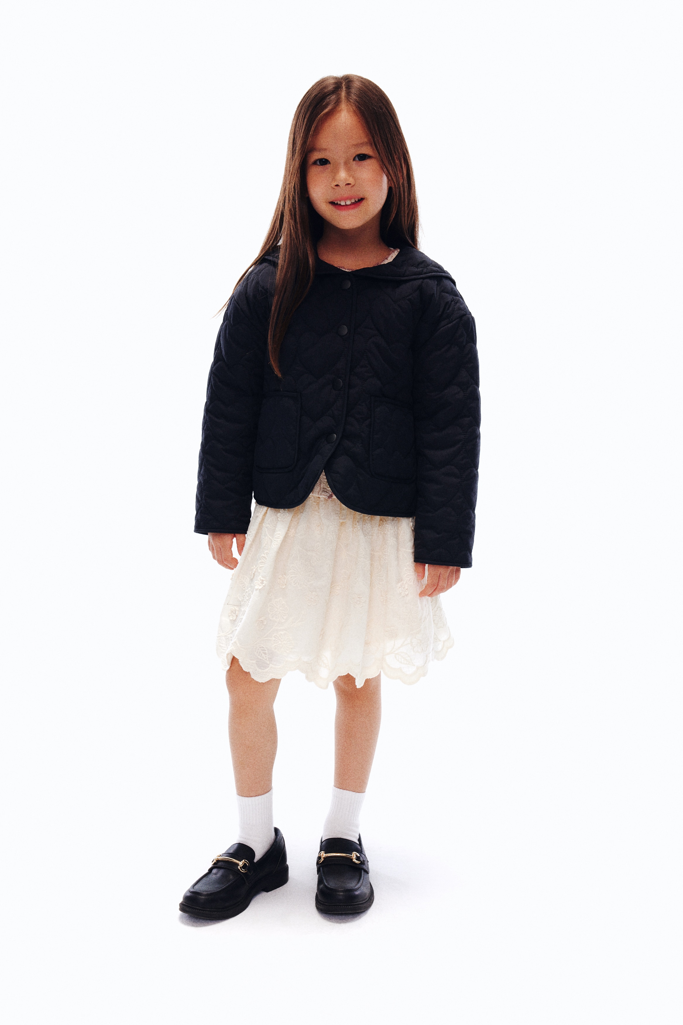 【ちゃま】バーバリーチルドレン　キッズ　黒 キルティングジャケット 2025年最新】バーバリーチルドレン キルティングの人気アイテム