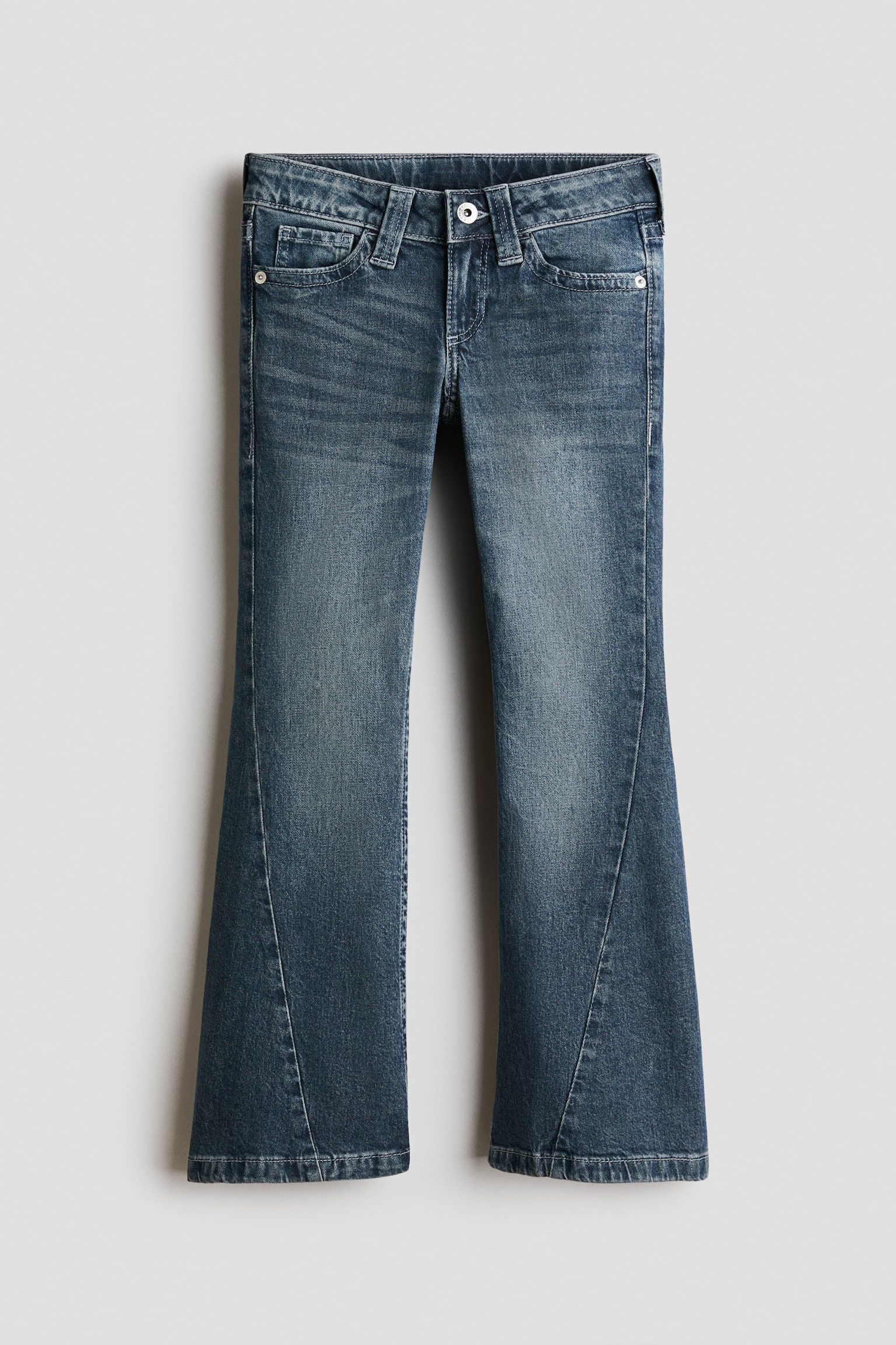 Детские джинсы H&M Relaxed-Fit Flared, цвет: Джинсовый синий — фото 1
