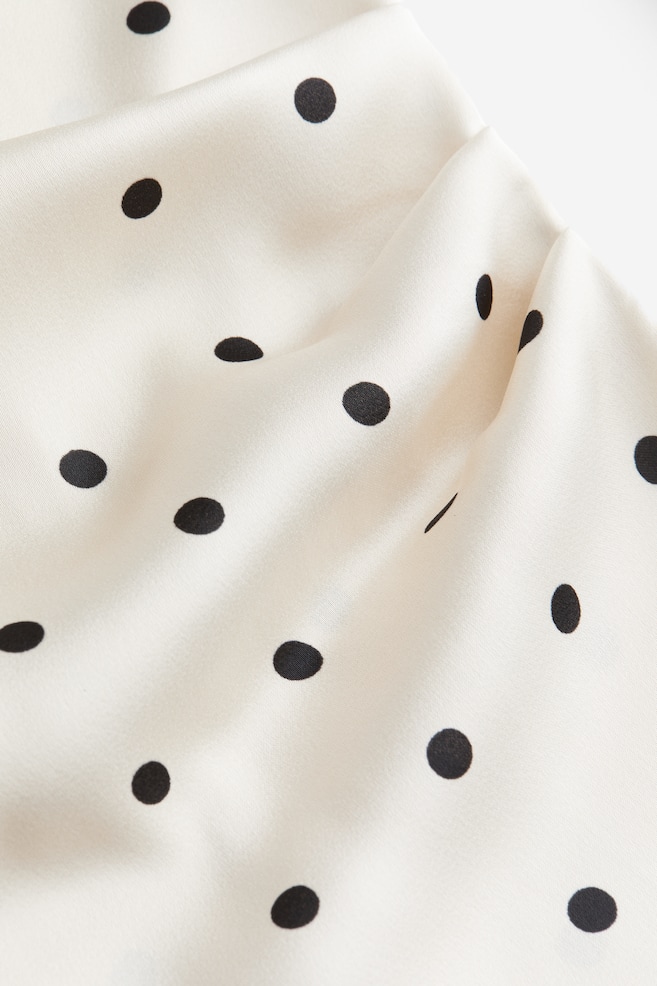Satin blouse - White/Spotted/Black/White/Light pink - 5