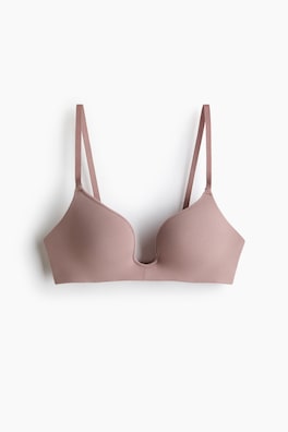 Bygellös push up-bh i mikrofiber
