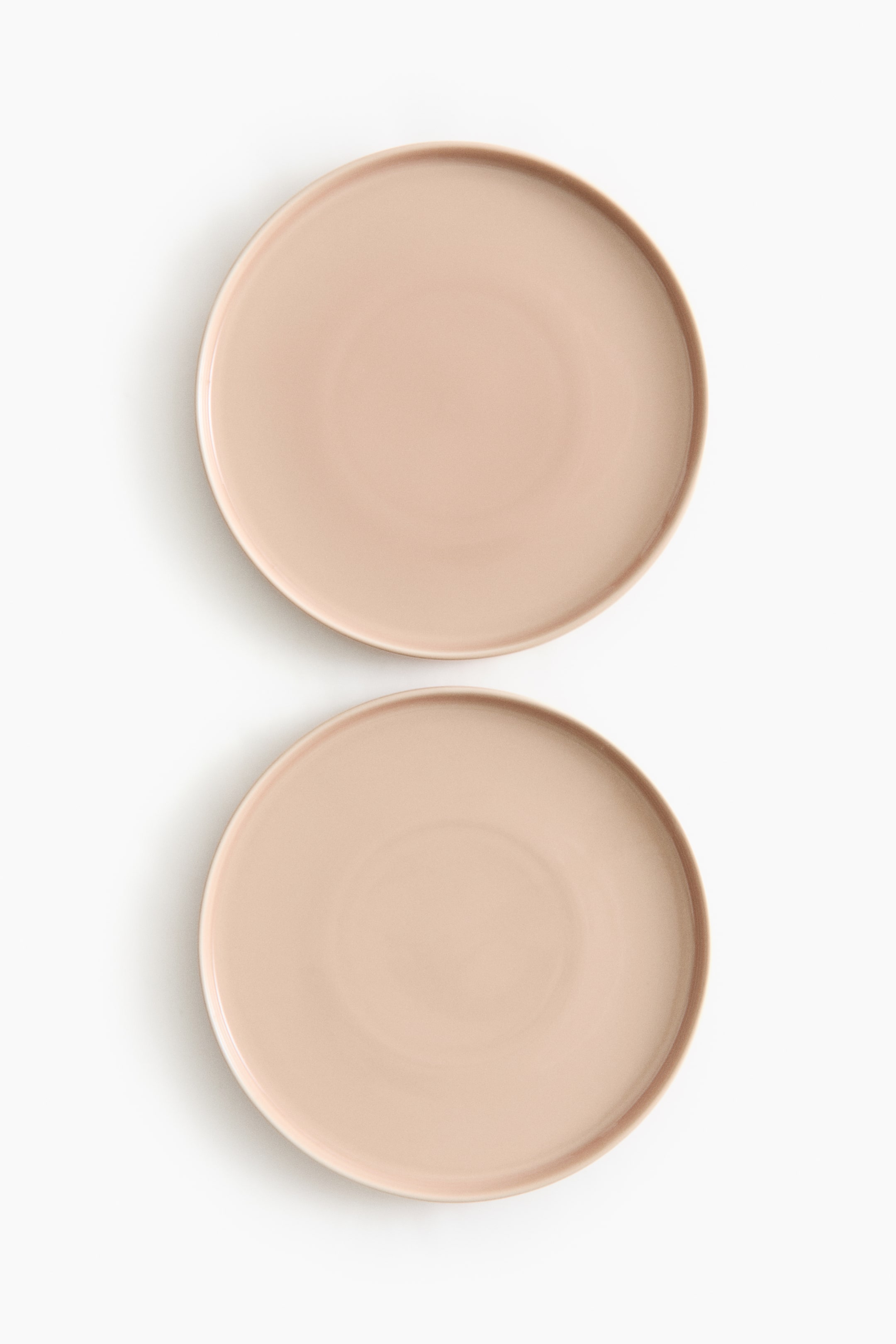 View larger image: 2-pack stoneware dinner plates - Light pink - Home All | H&M GB 1