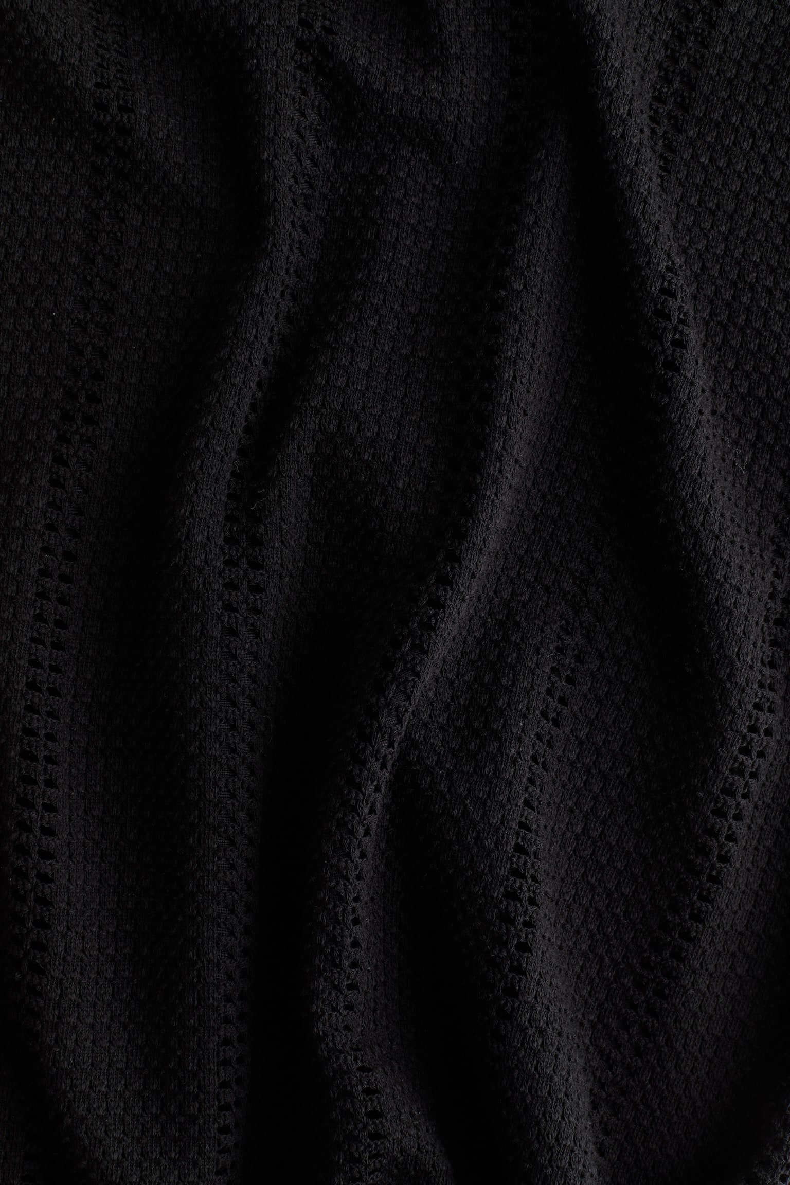 Váy dệt kim vân nổi - Màu đen/Màu nâu - 3