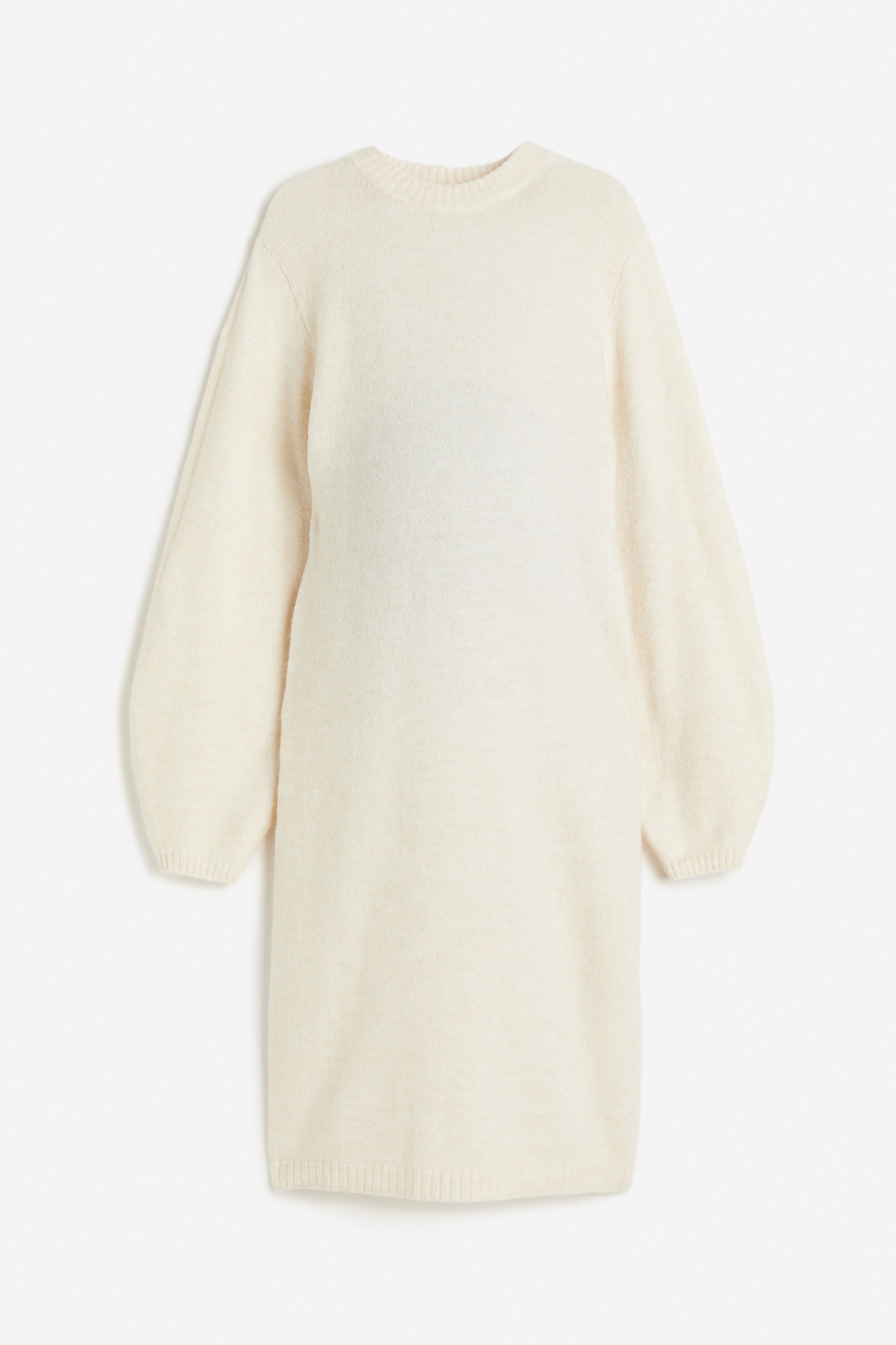 H&M MAMA - Cream MAMA Knitted dress - Size: XS  - H&M