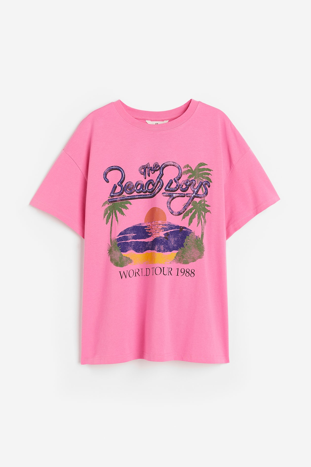 Oversized Printed T-shirt - Pink/The Beach Boys - Ladies | H&M US