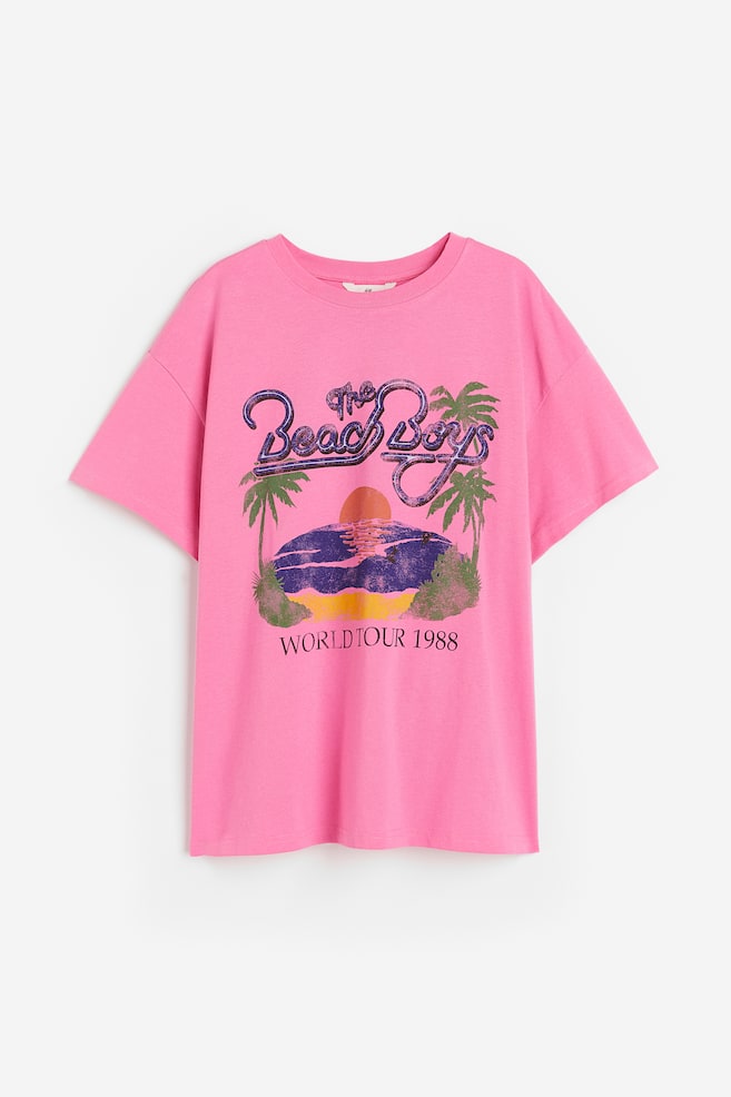Oversized printed T-shirt - Pink/The Beach Boys/Light beige/Metallica/Yellow/UCLA/Dark grey/Mickey Mouse/dc/dc/dc/dc/dc/dc/dc/dc/dc/dc/dc/dc/dc/dc - 2