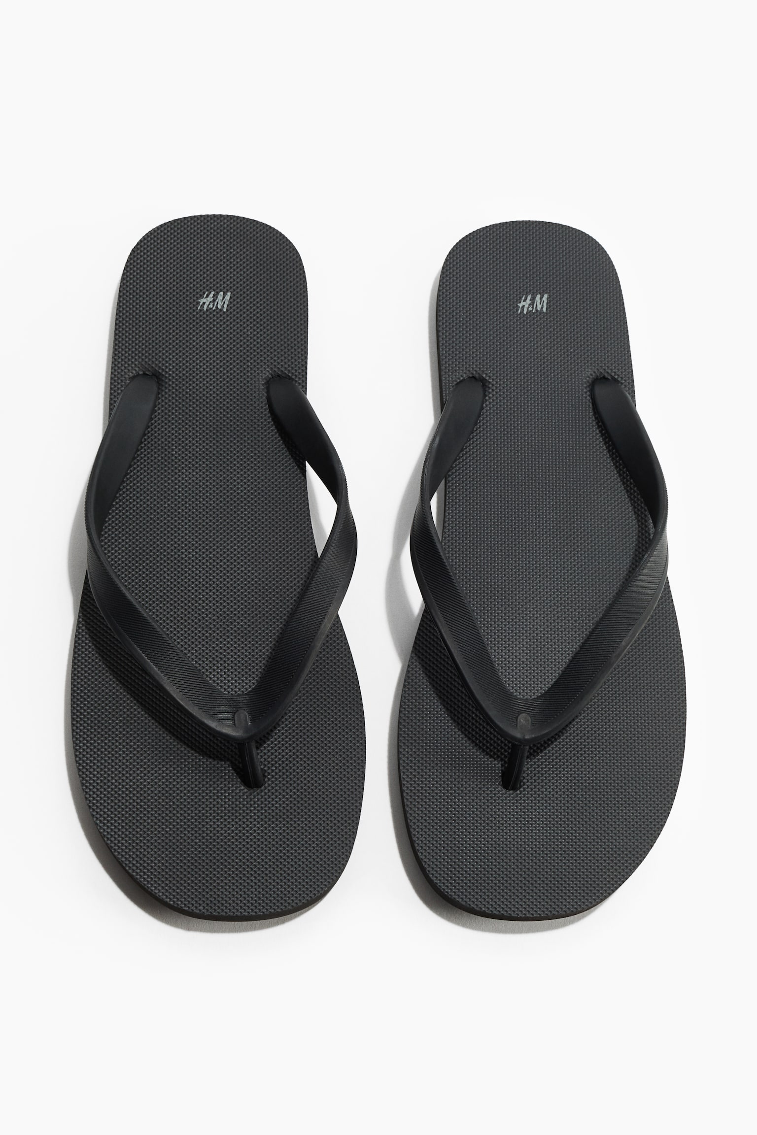Rubber flip flops - Black - 3