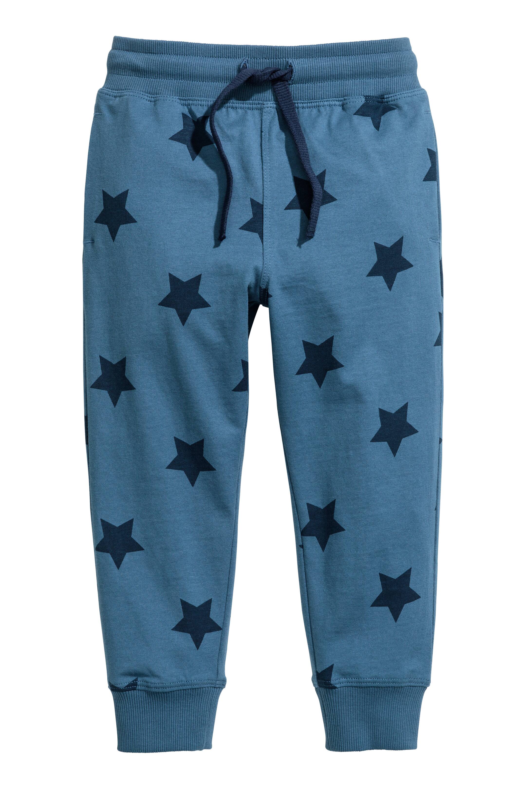 Näytä suurempi kuva: Joggersit - Sininen/Tähdet - Kids | H&M FI 1