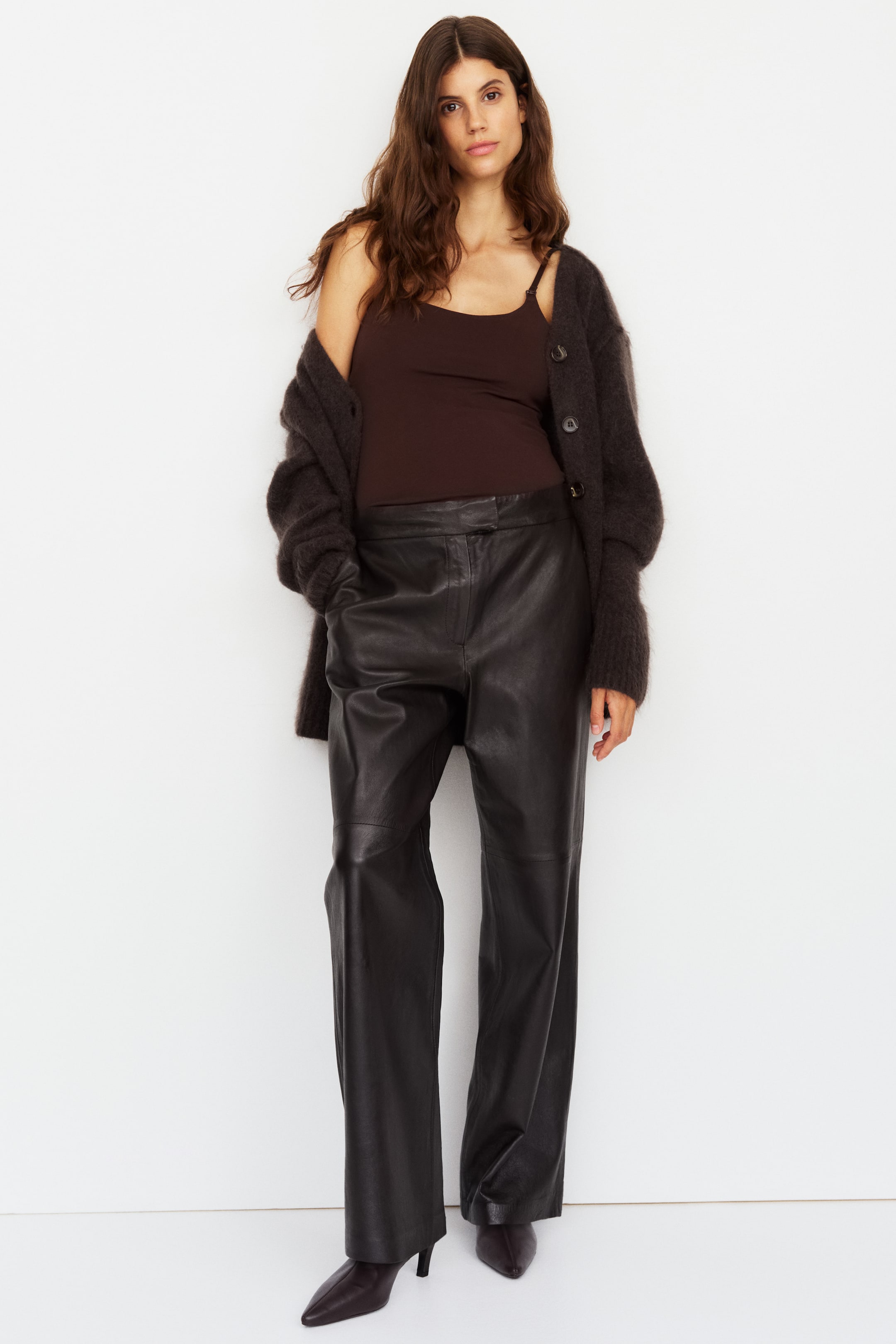 View larger image: MAMA 3-Pack Nursing Camisole Tops - Dark brown/beige/white - Ladies | H&M US 2