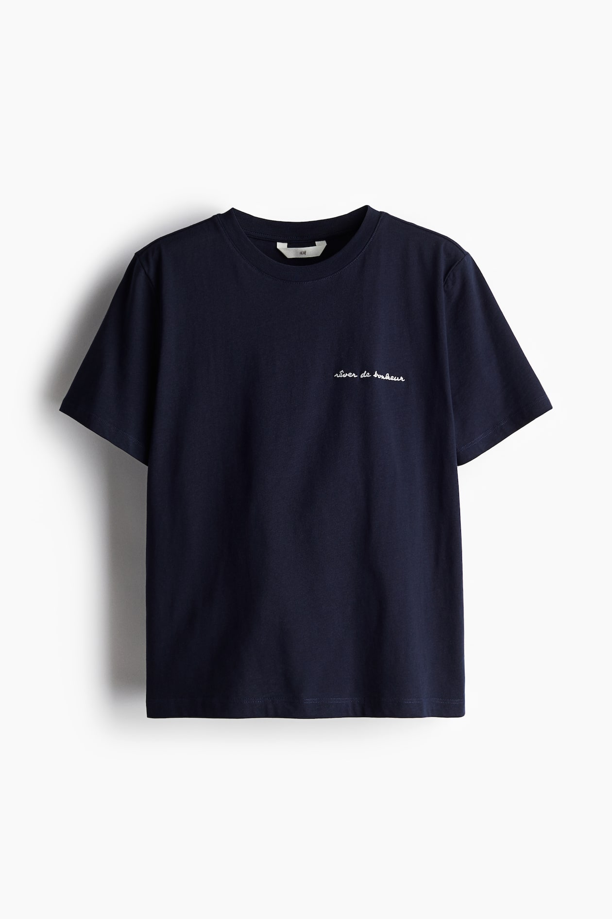 T-shirt imprimé Bleu marine/Rêver de Bonheur FEMME H&M CA