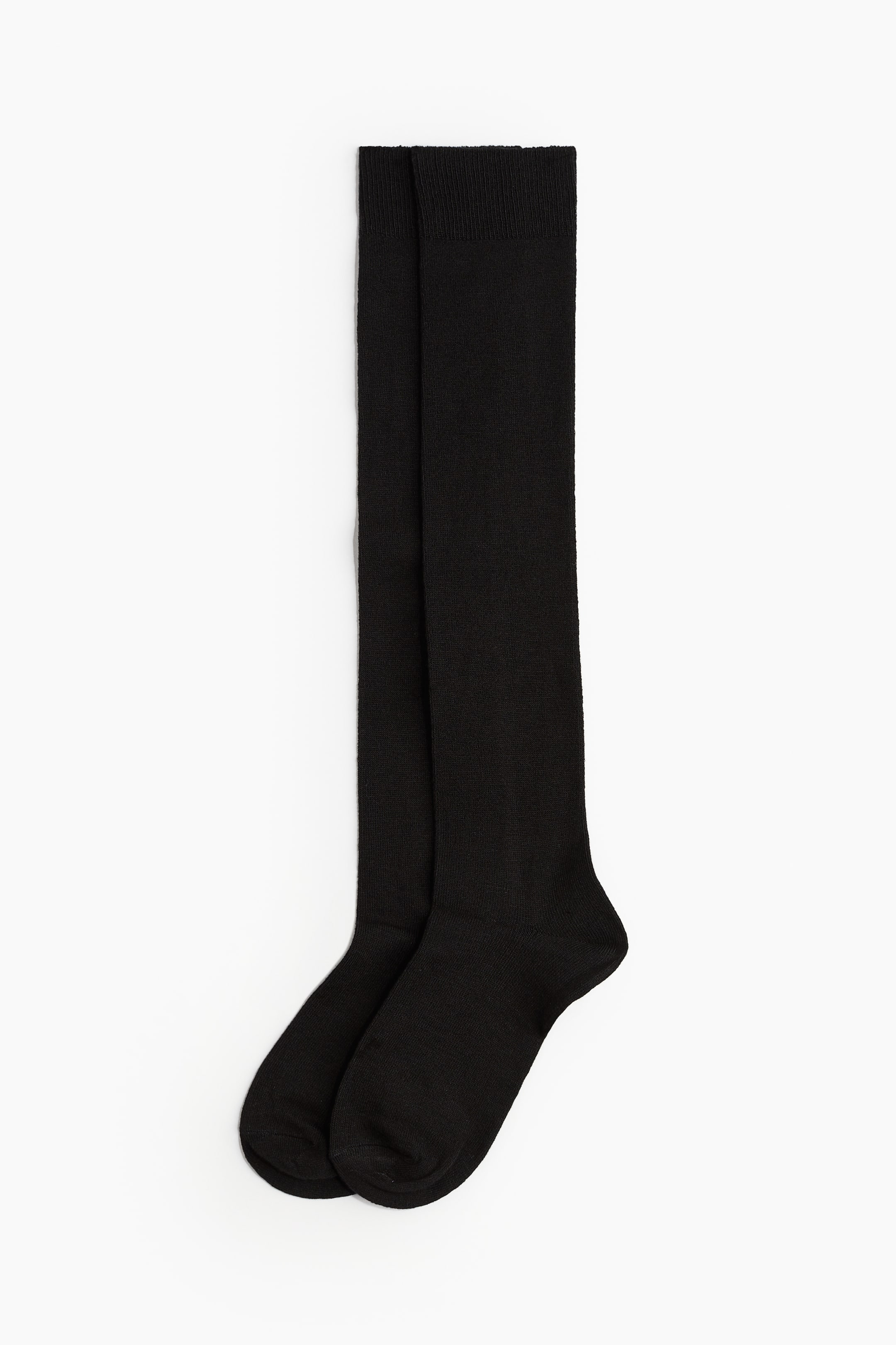 2-pack-knee-high-socks-black-ladies-h-m-us