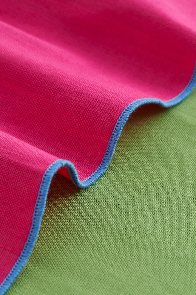 4-pack cotton-blend napkins - Yellow/Pink/Green/Orange/White/Brown - 3