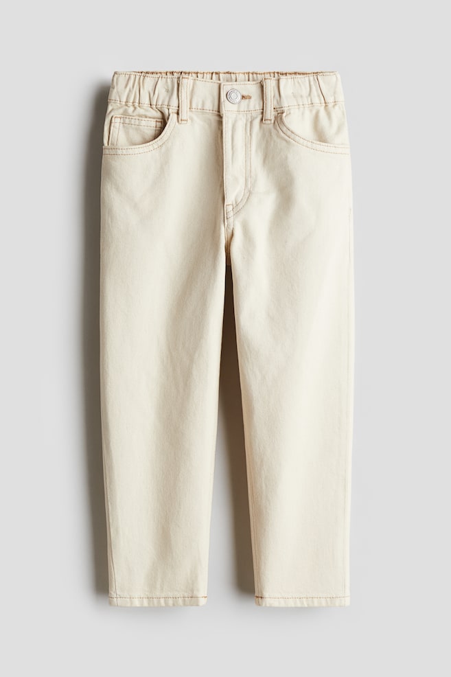 Loose Fit Jeans - Natural white/Light denim gray/Light denim blue/Dark denim blue/Dark denim blue/Light denim blue/Dark denim blue/Dark denim blue/Dark gray/Denim blue/Denim blue/Light beige - 1