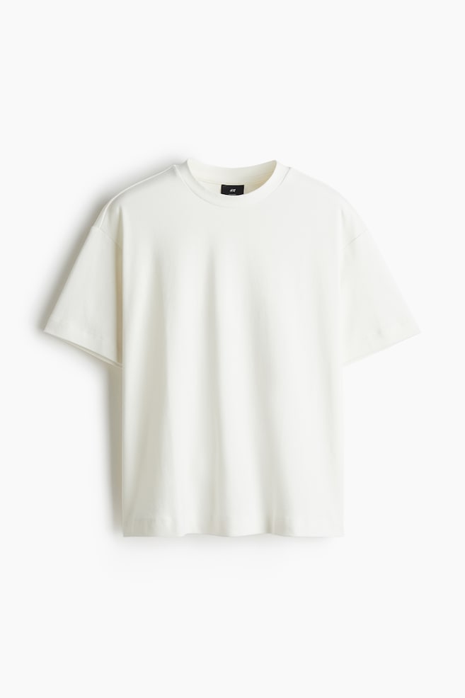 Loose Fit T-shirt - White/Black/Plum - 1