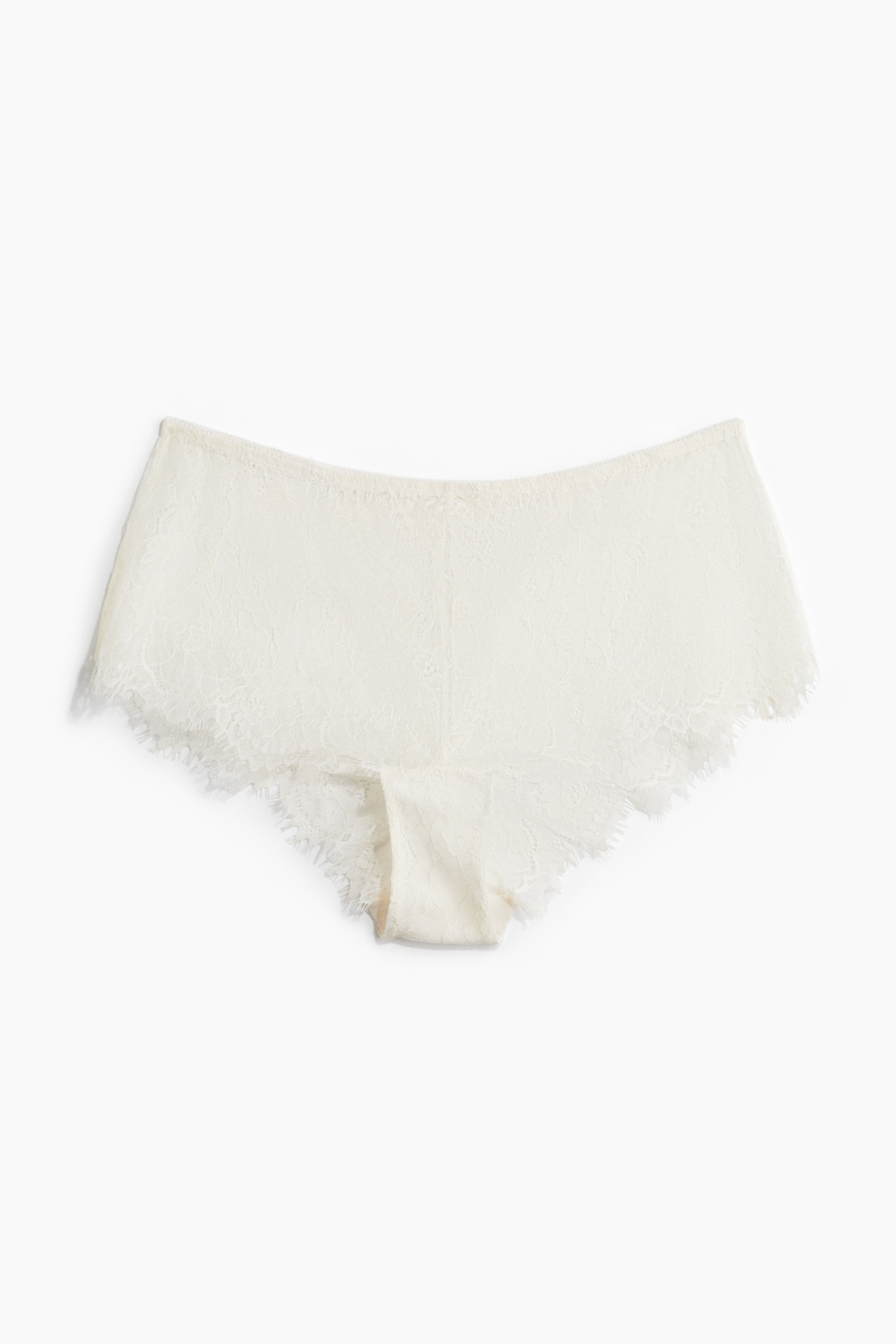 Cuecas Shortie em renda - Creme