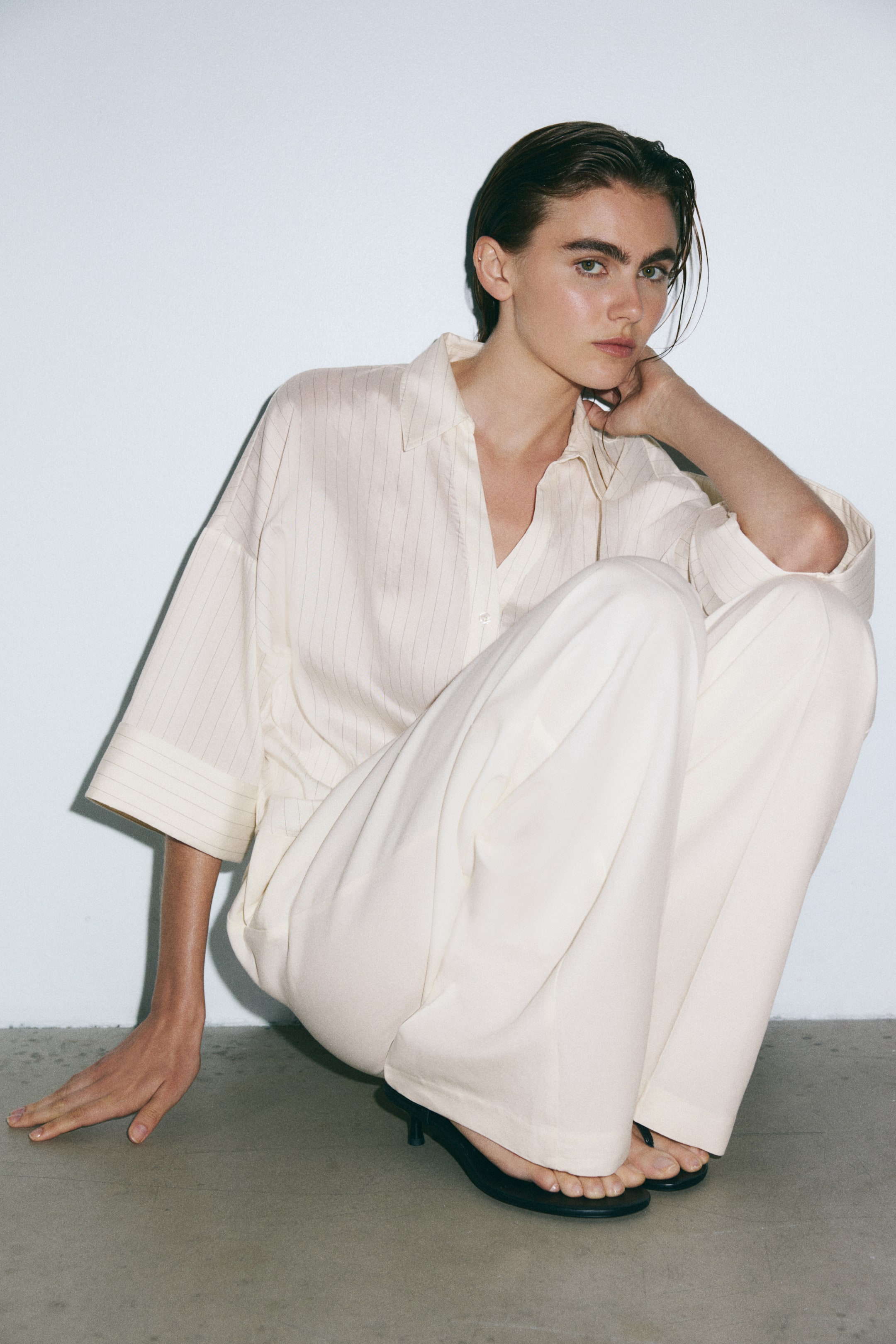 Oversized Viscose-Blend Shirt
