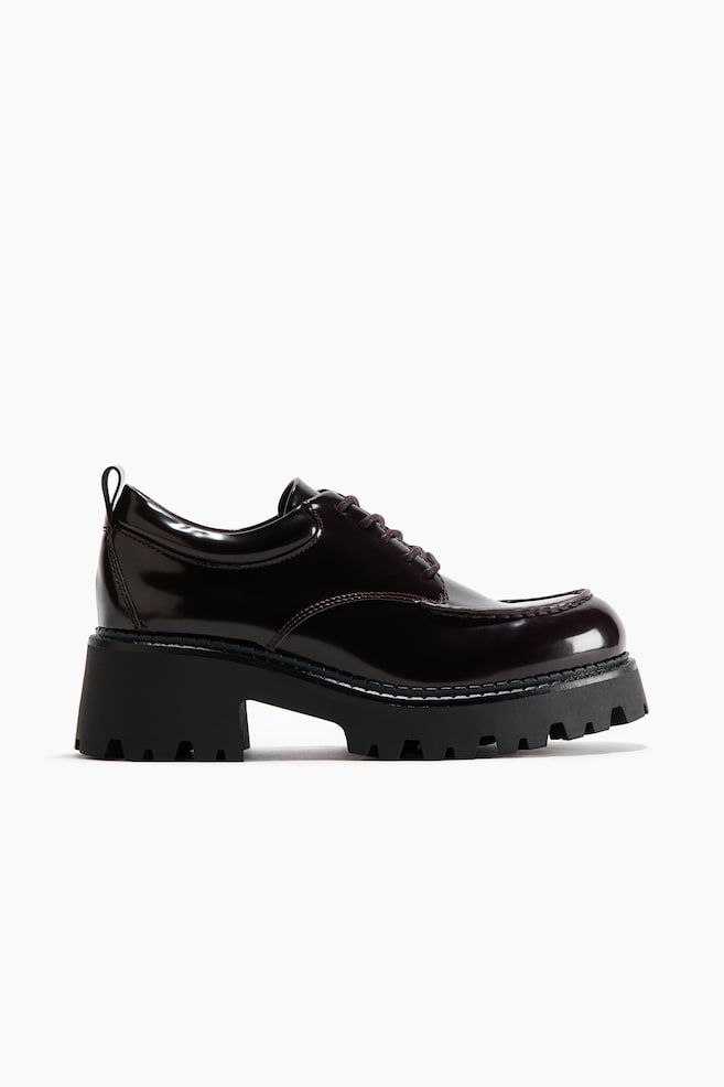 Chunky loafers - Dark plum purple - 1