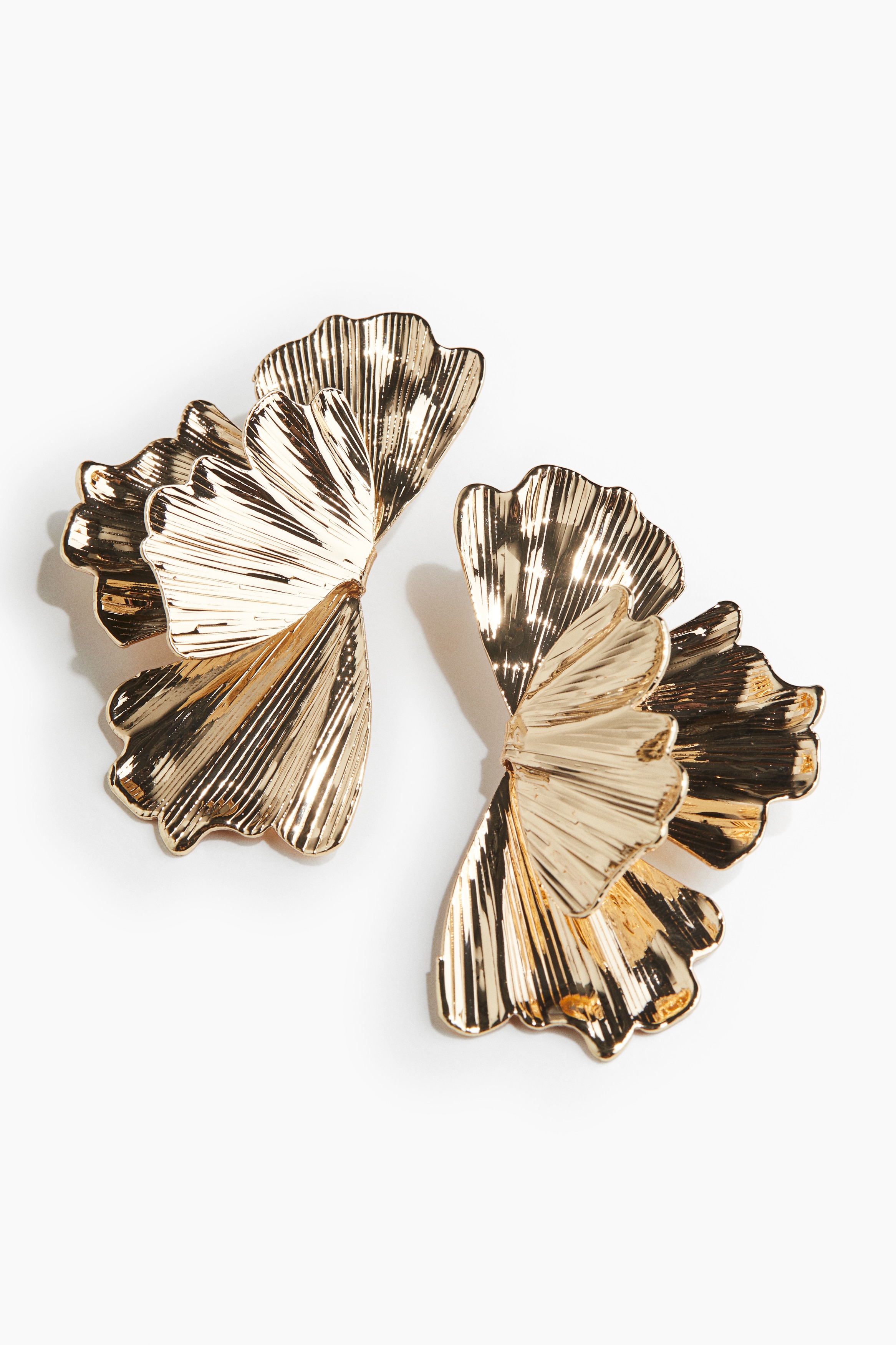 ペタルシェイプピアス - ゴールドカラー