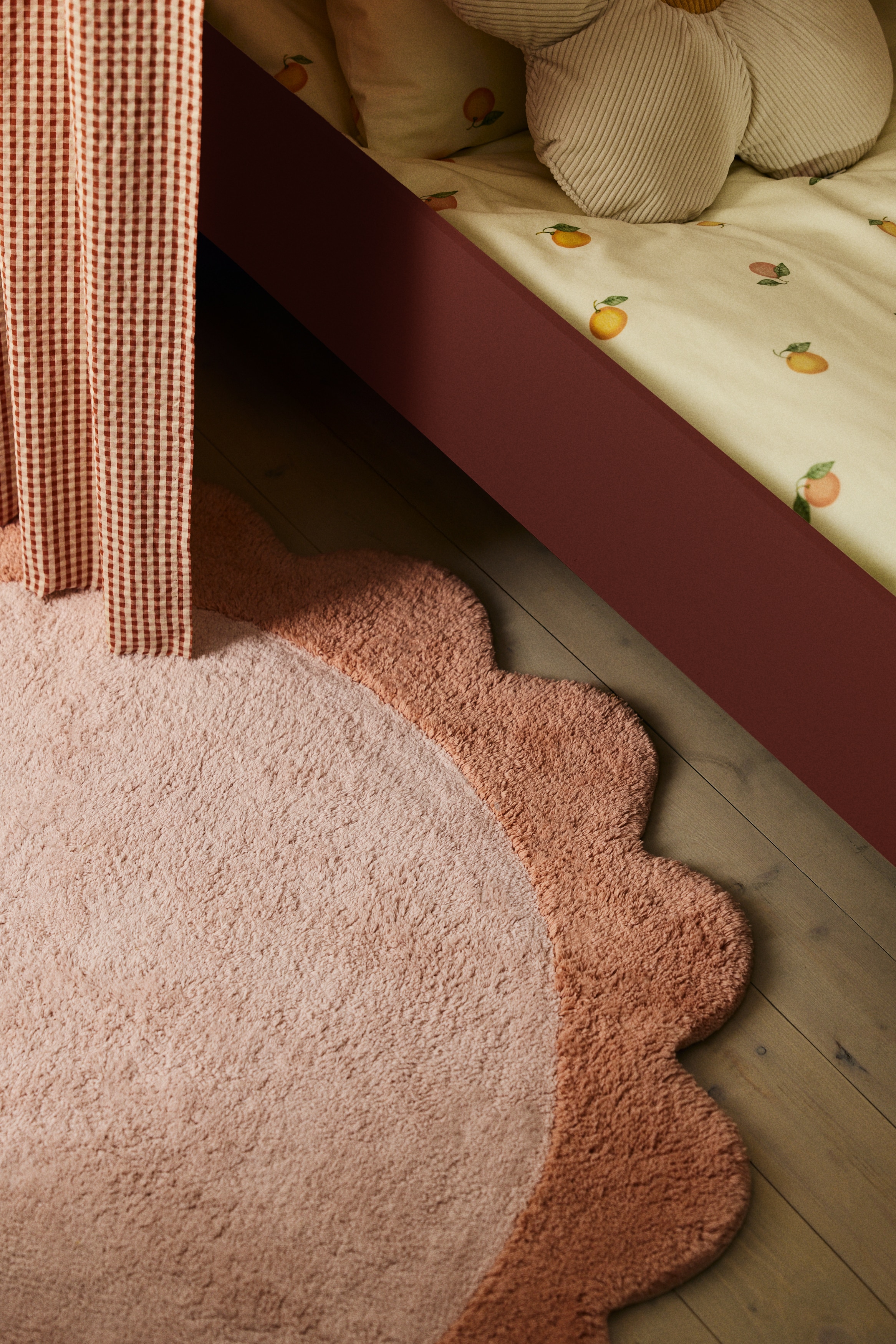 Flower-Shaped Cotton Rug - Pink/flower/Yellow/flower/Beige/flower