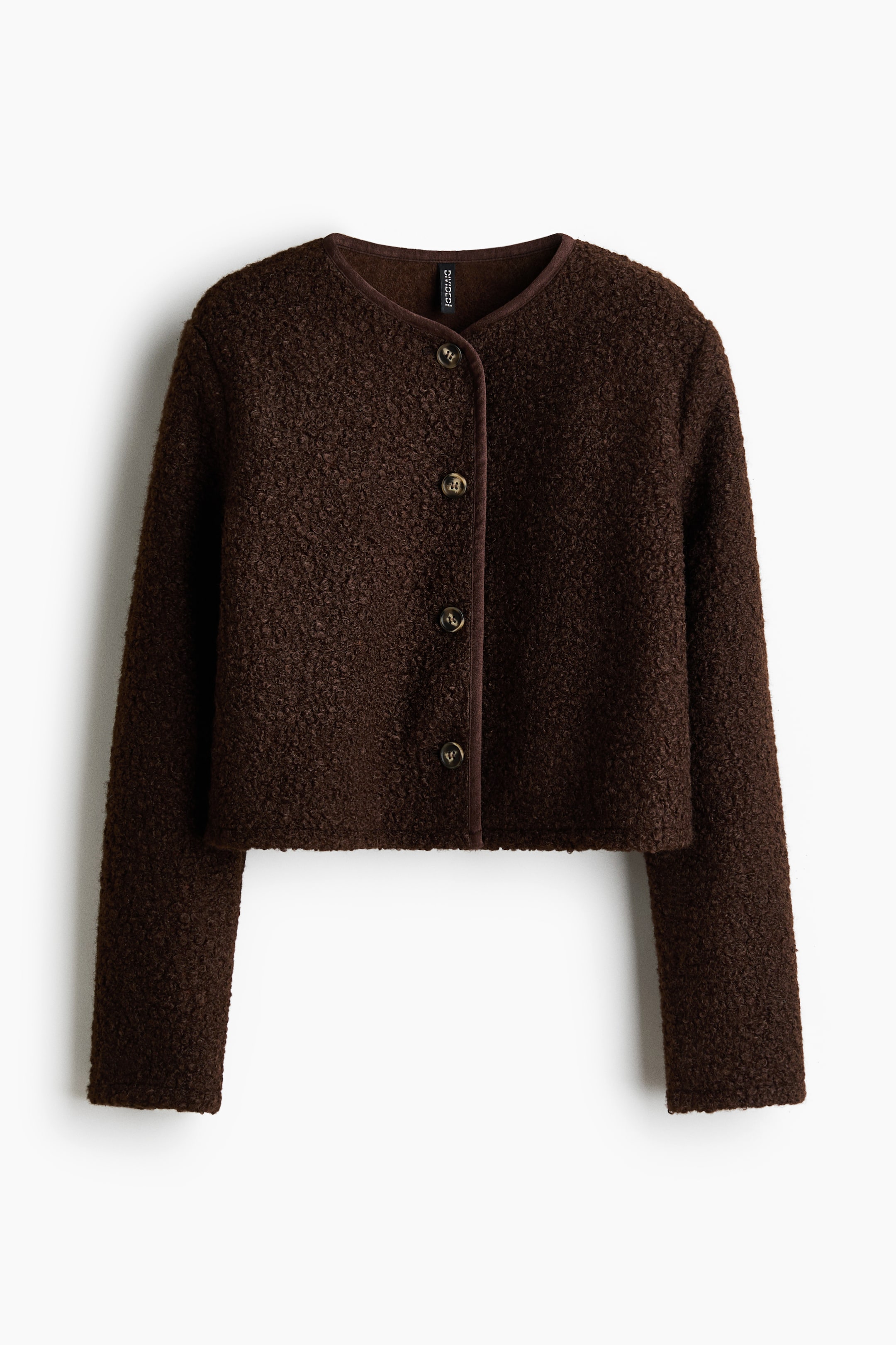 View larger image: Teddy cardigan - Dark brown - Ladies | H&M 5