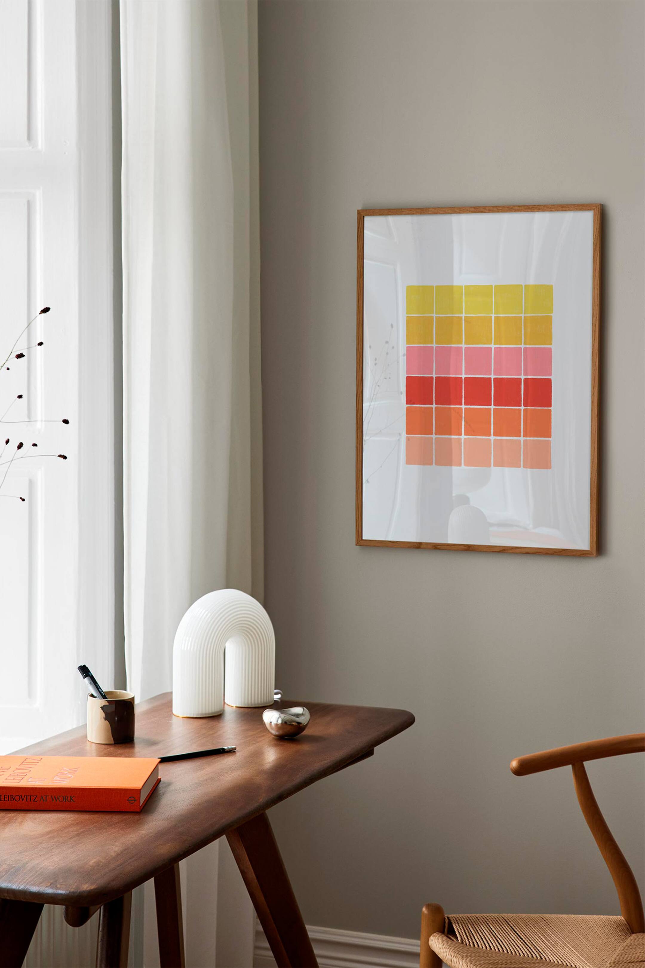 Grotere afbeelding bekijken: Sunset Gradient Poster - Oranje/geel/roze/rood - Postery - HOME | H&M NL 1