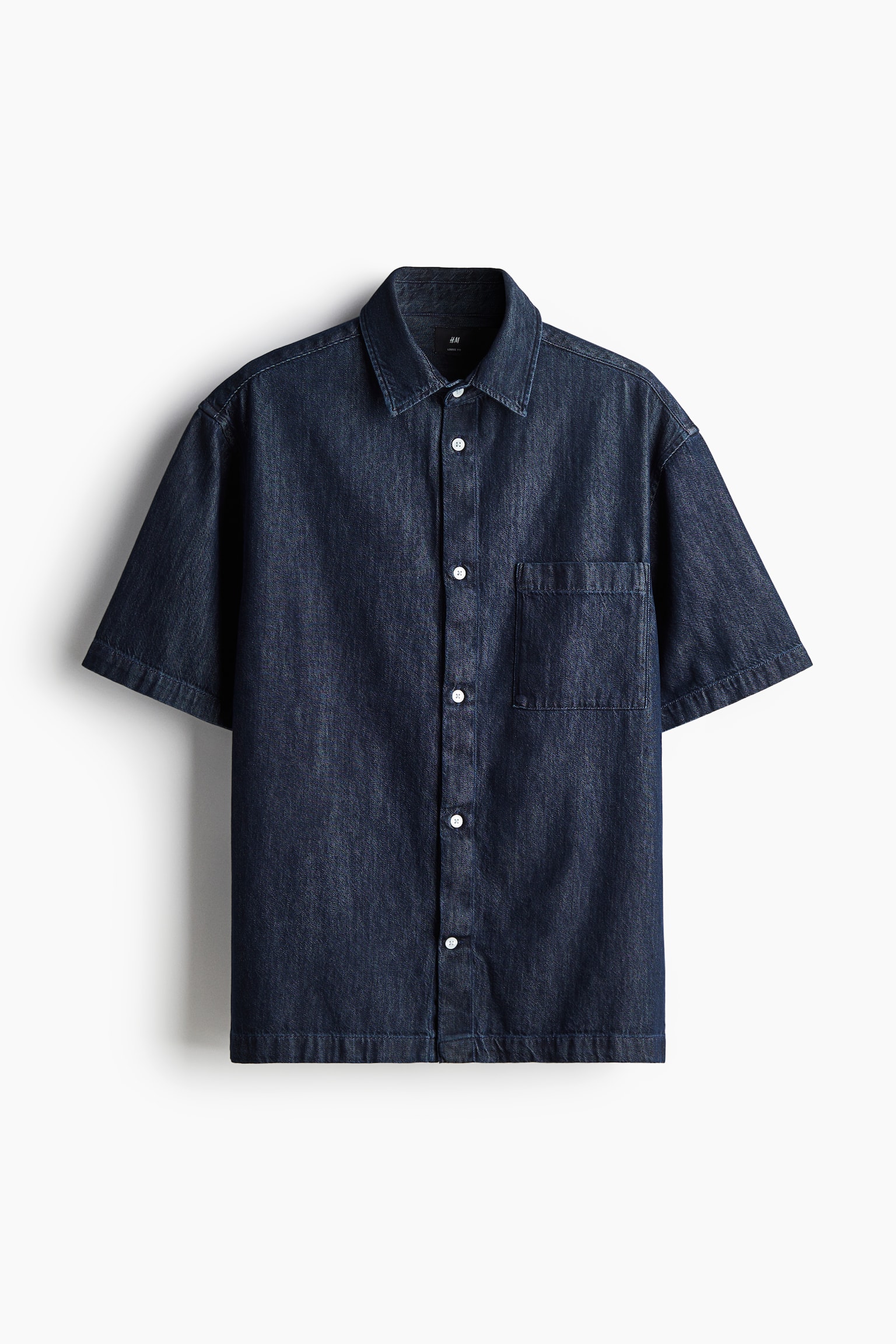 Loose Fit Denim shirt - Dark denim blue - 2