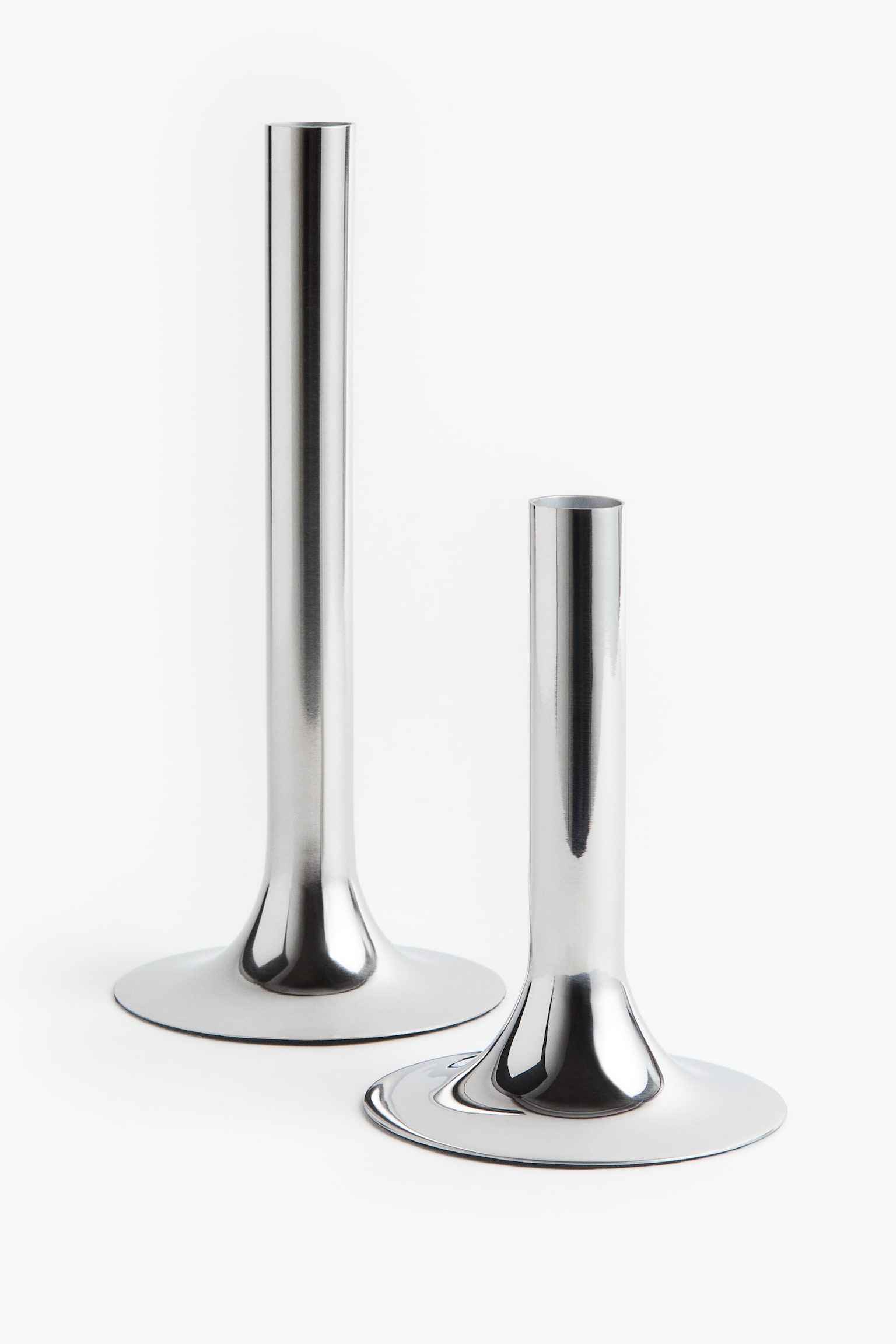 Tall stainless steel bud vase - Silver-coloured - 5