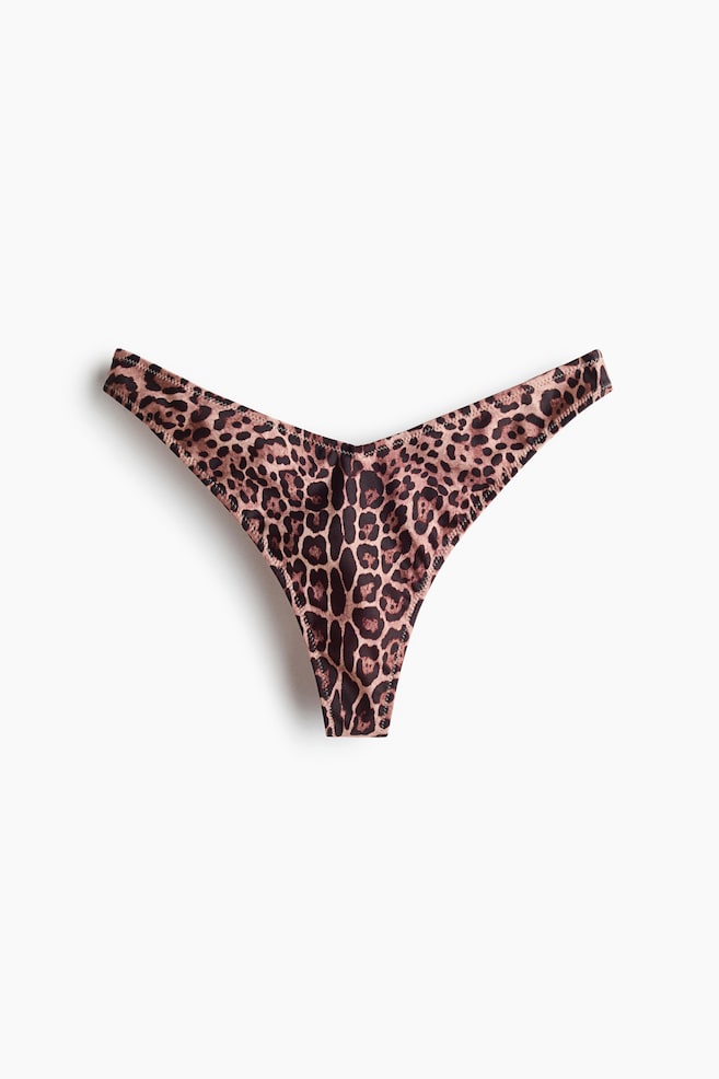 Thong Bikini Bottoms - Light beige/leopard print/Light purple/paisley/Bright green/Light purple/Light beige/leopard print/Light beige/tie-dye - 1