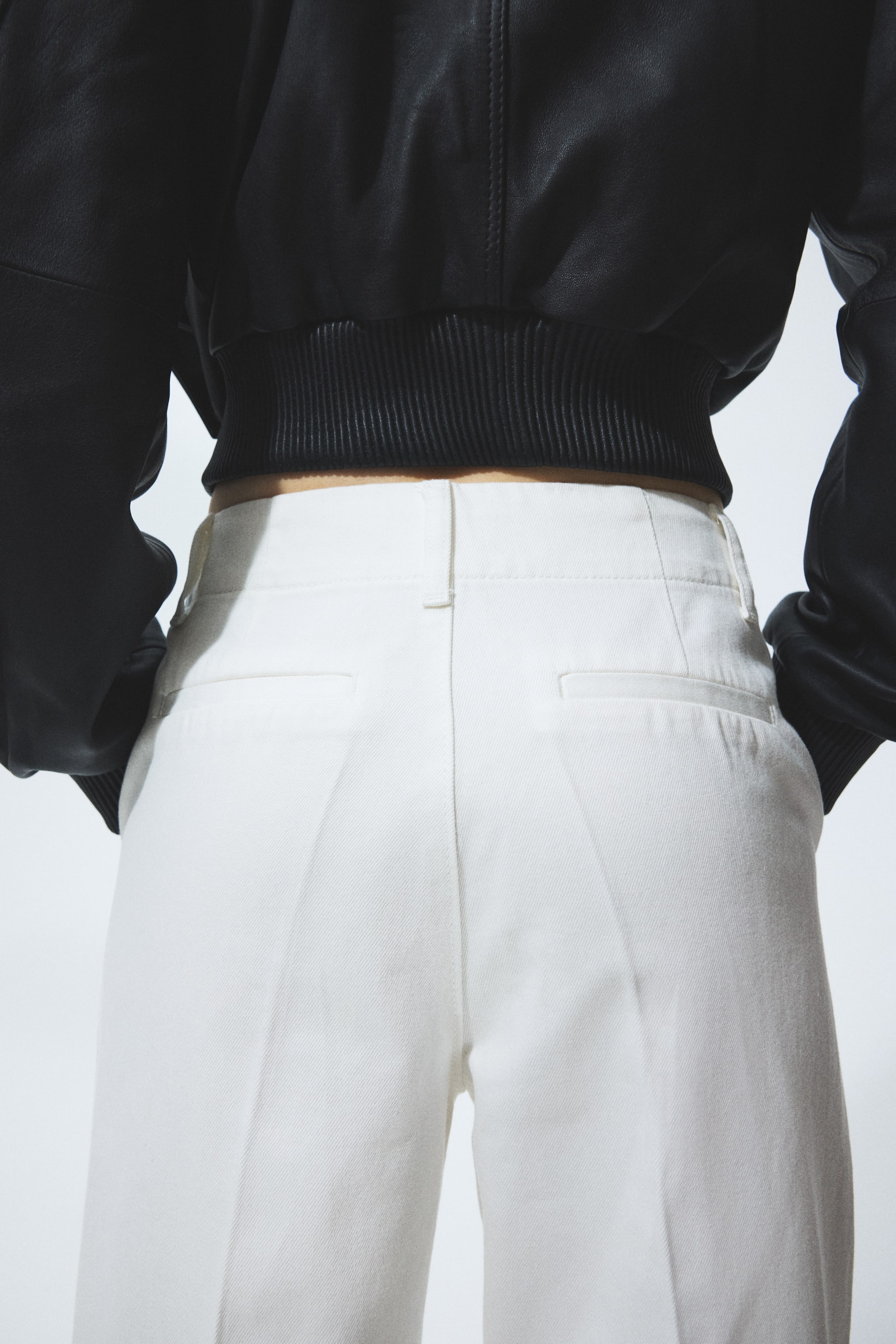 Jean droit taille haute